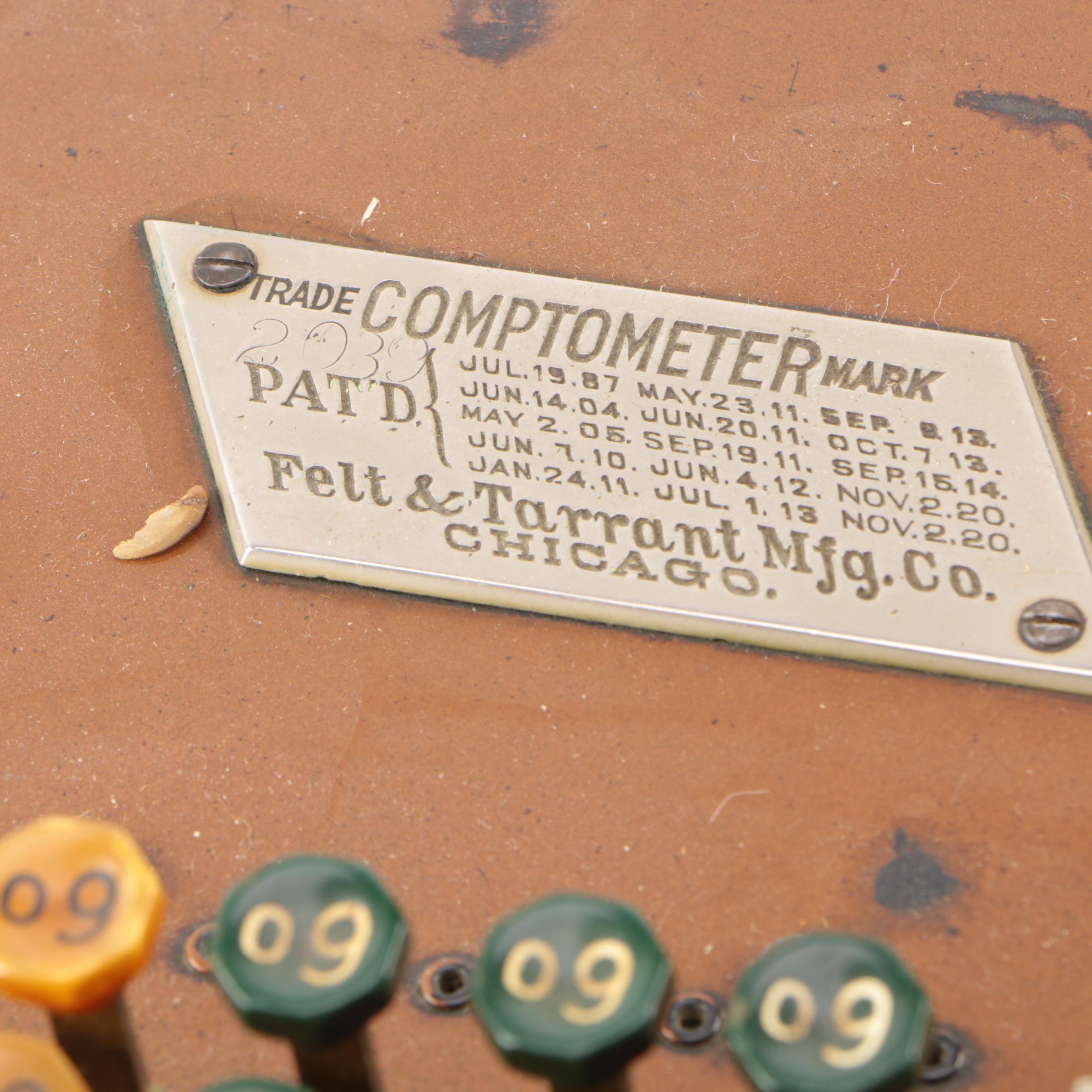 Vintage Felt & Tarrant Comptometer Adding Machines