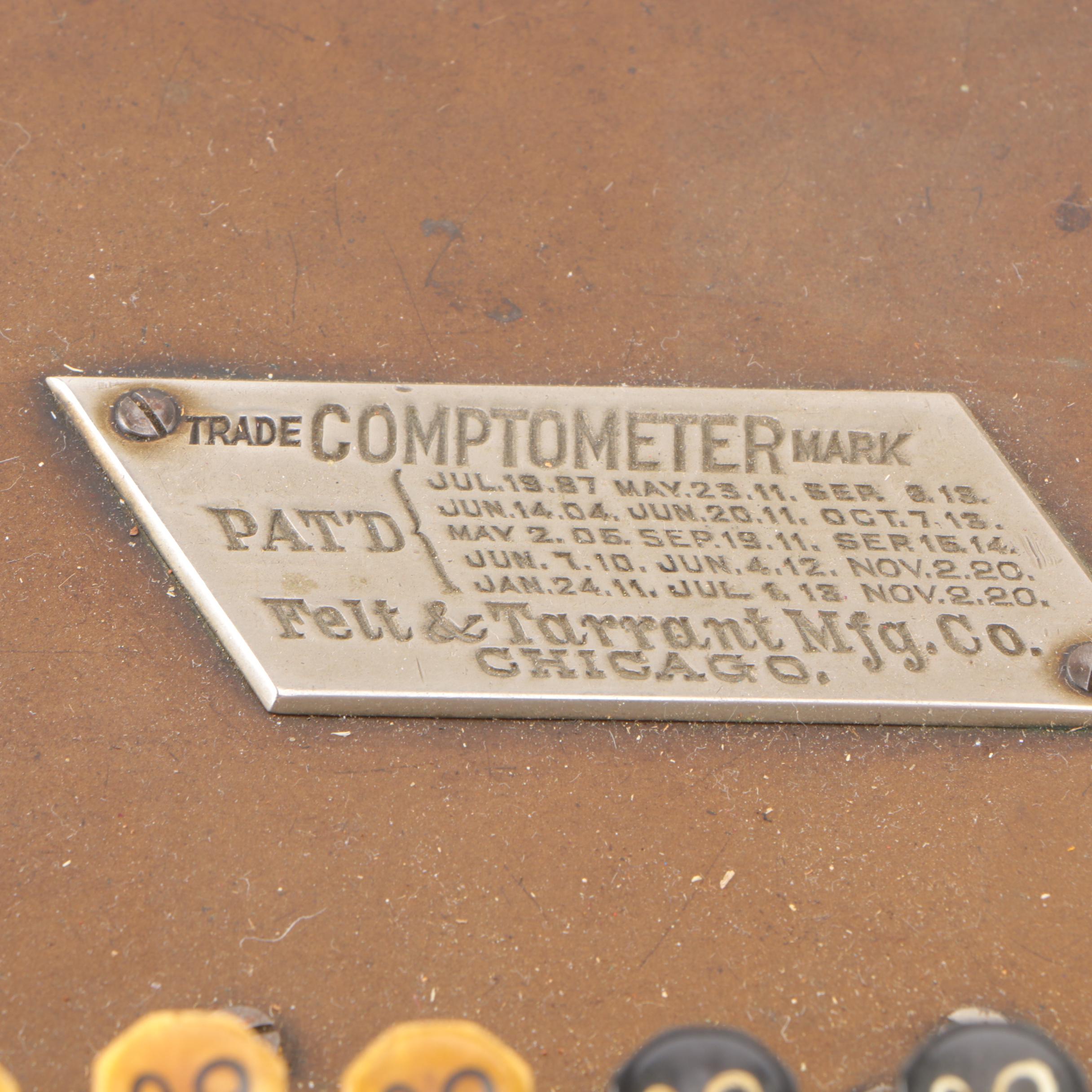 Vintage Felt & Tarrant Comptometer Adding Machines