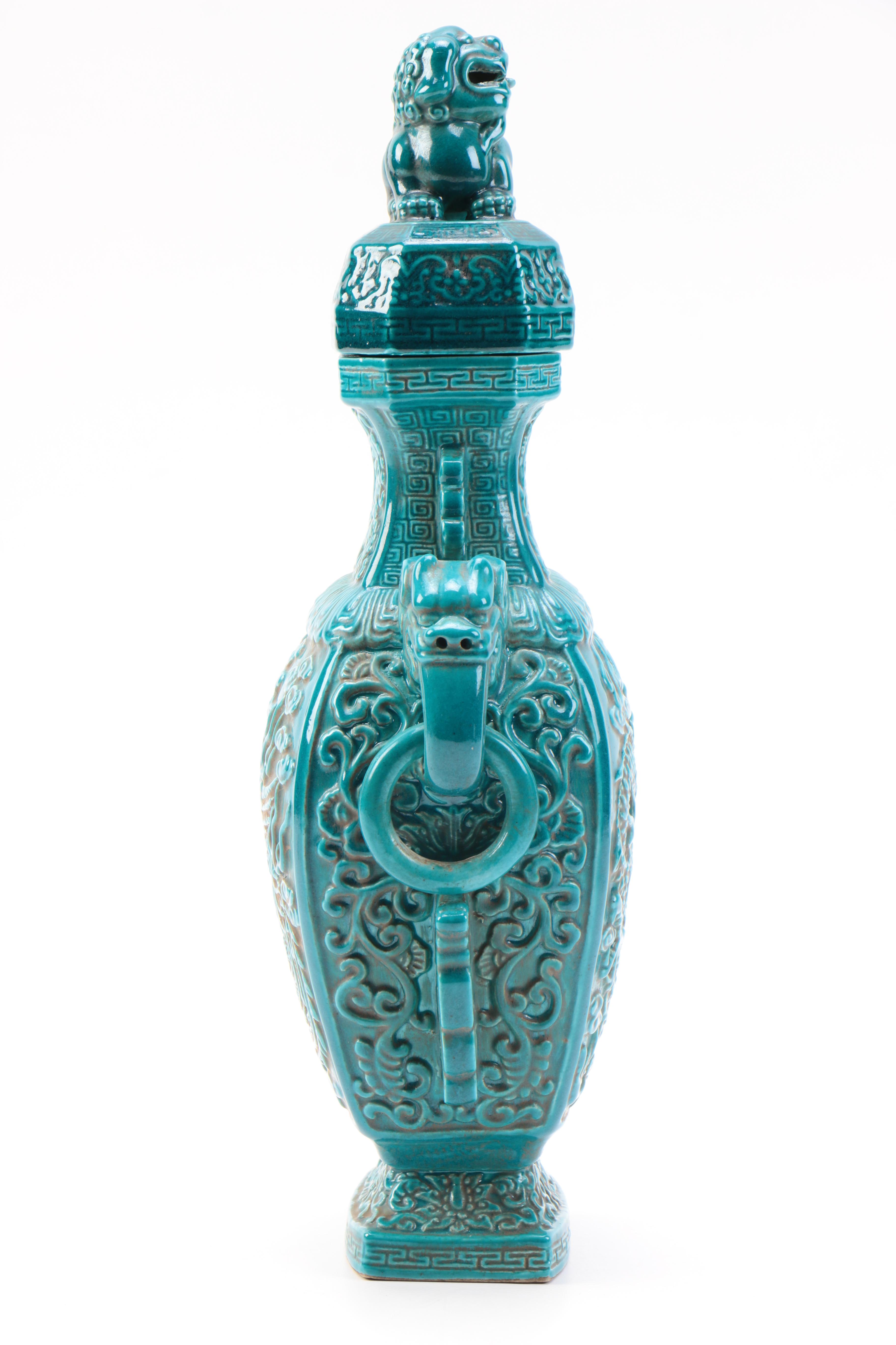Chinese Turquoise Glazed Porcelain Jar
