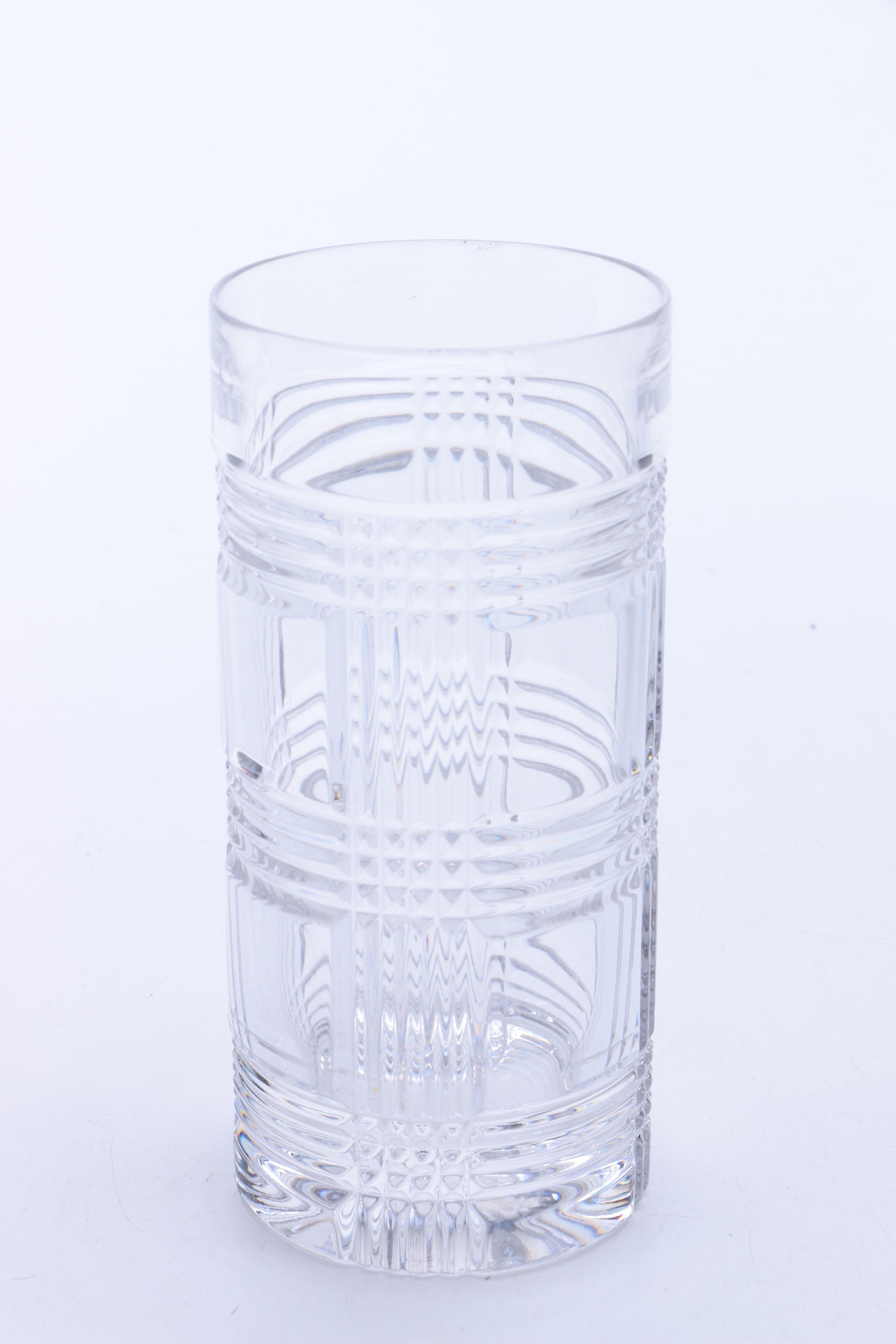 Ralph Lauren "Glen Plaid" Crystal Glasses
