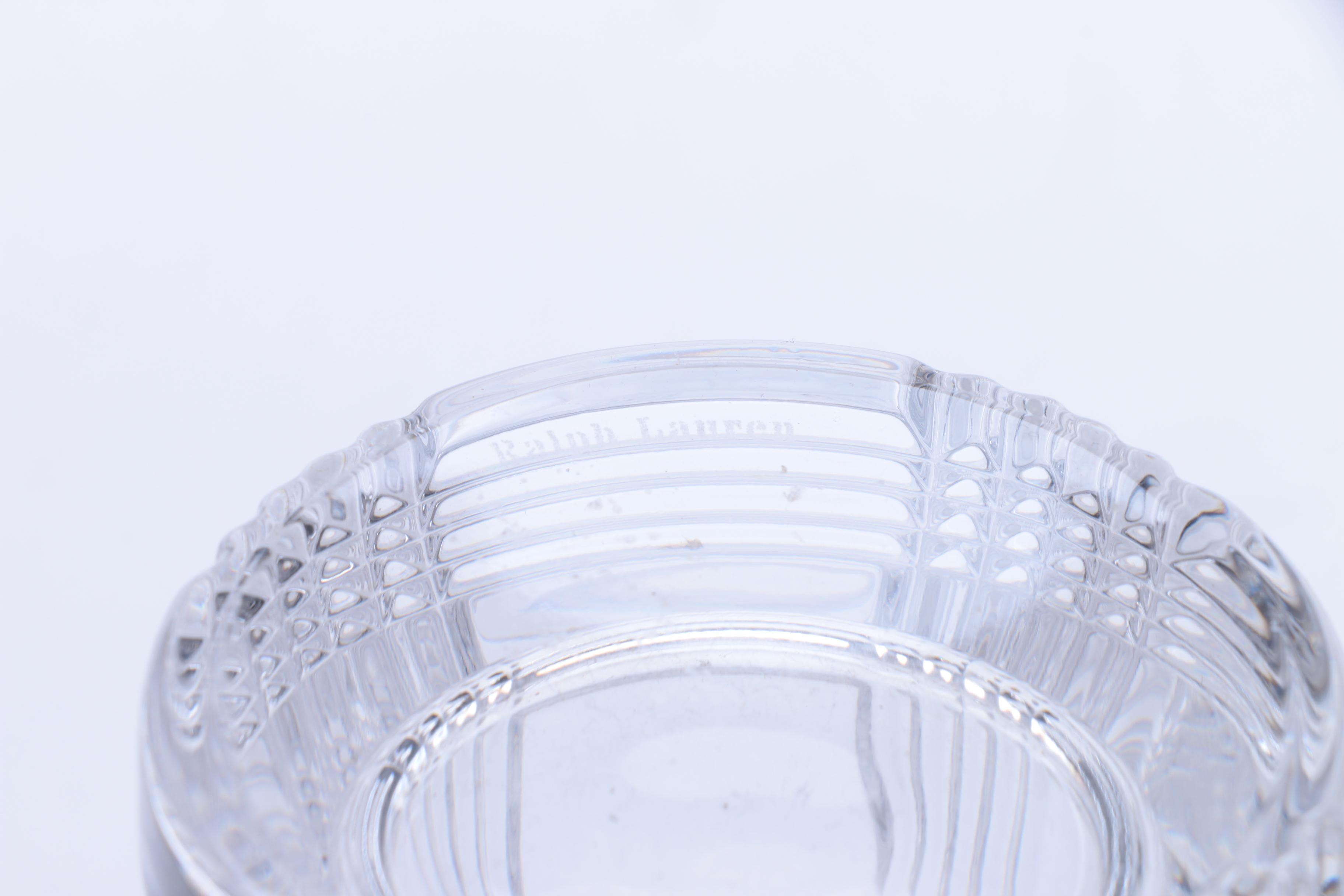 Ralph Lauren "Glen Plaid" Crystal Glasses