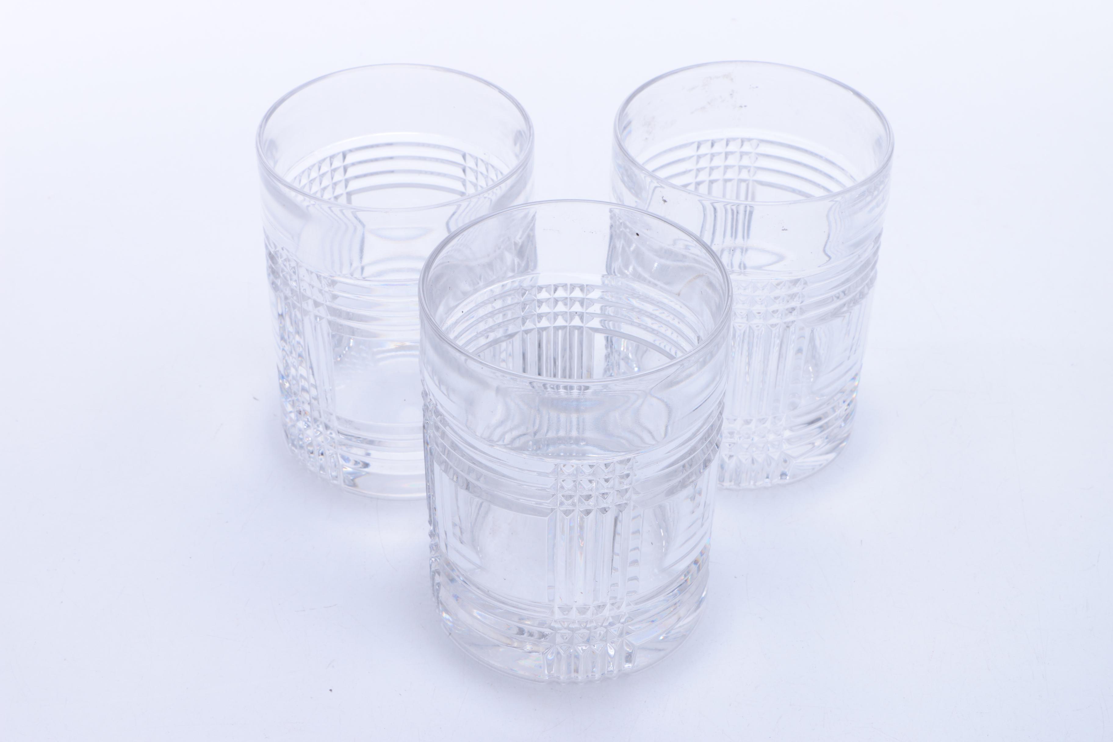 Ralph Lauren "Glen Plaid" Crystal Glasses