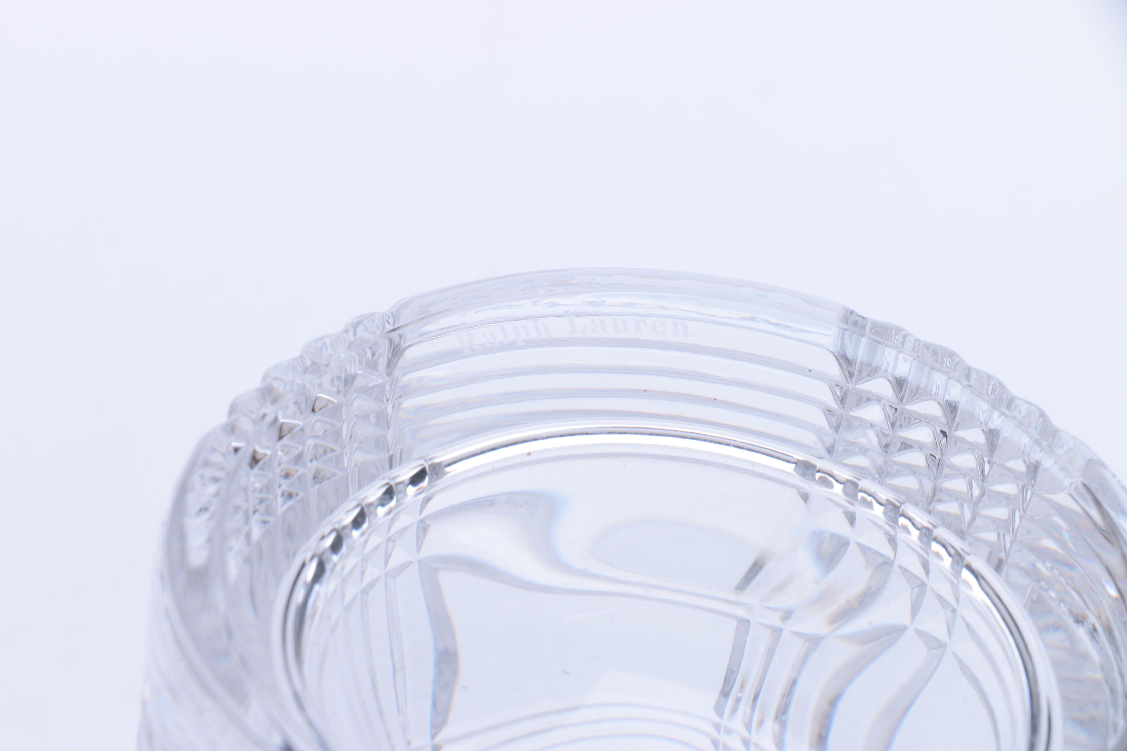 Ralph Lauren "Glen Plaid" Crystal Glasses