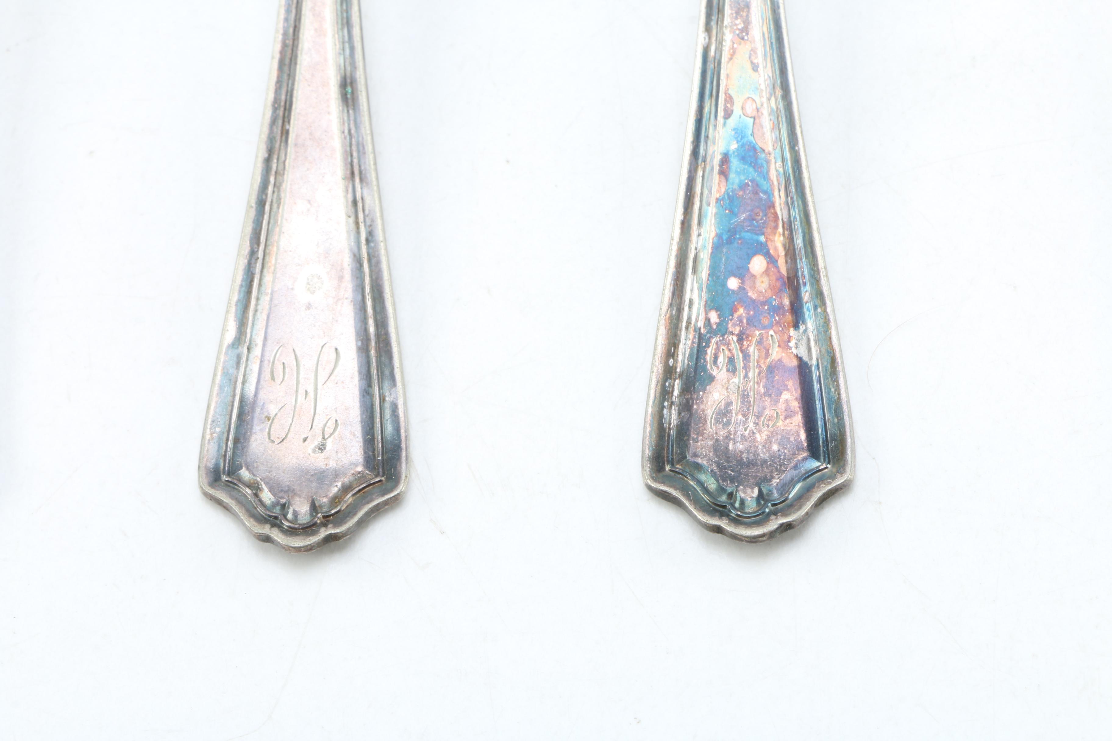 Assortment of Silver Plate Flatware Including E.G. Webster & Son and