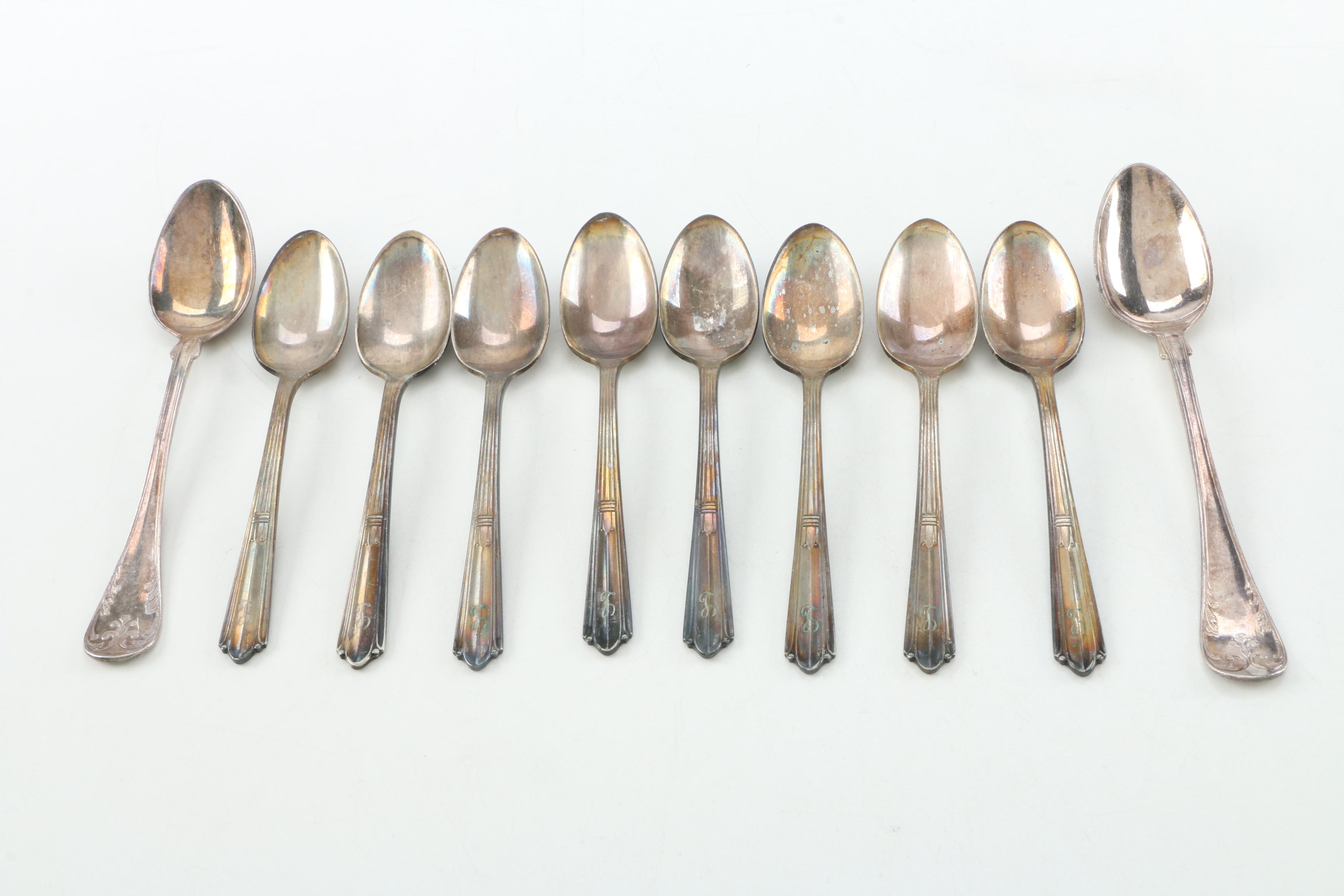 Assortment of Silver Plate Flatware Including E.G. Webster & Son and