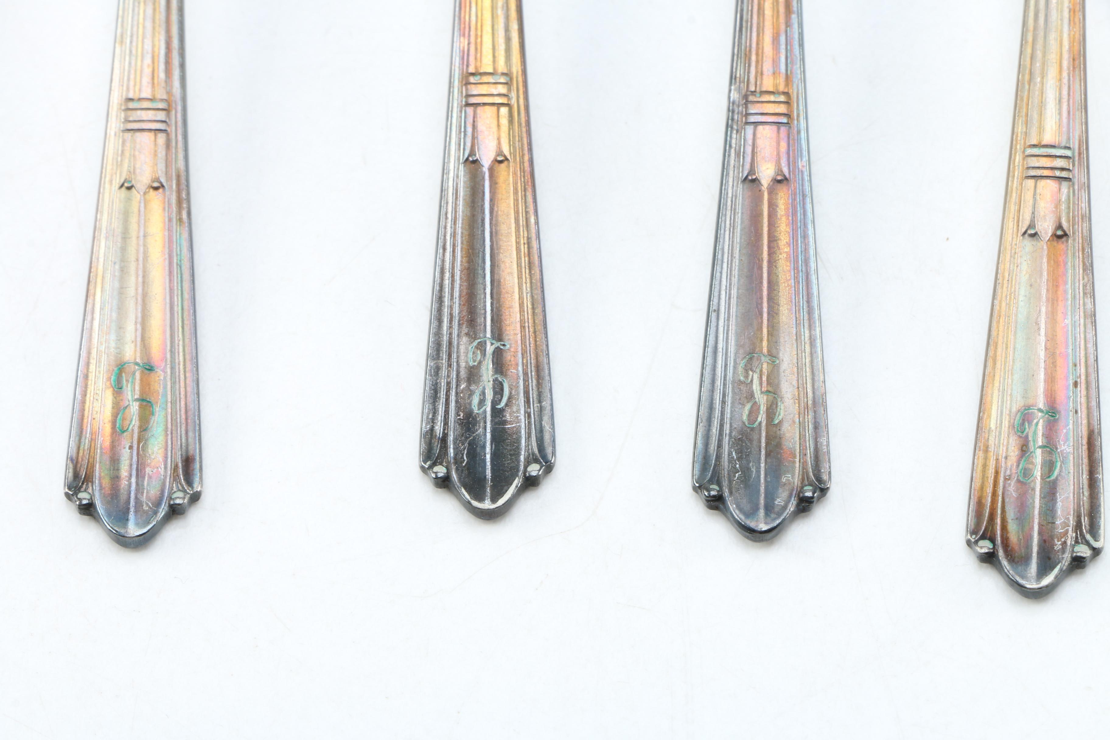 Assortment of Silver Plate Flatware Including E.G. Webster & Son and