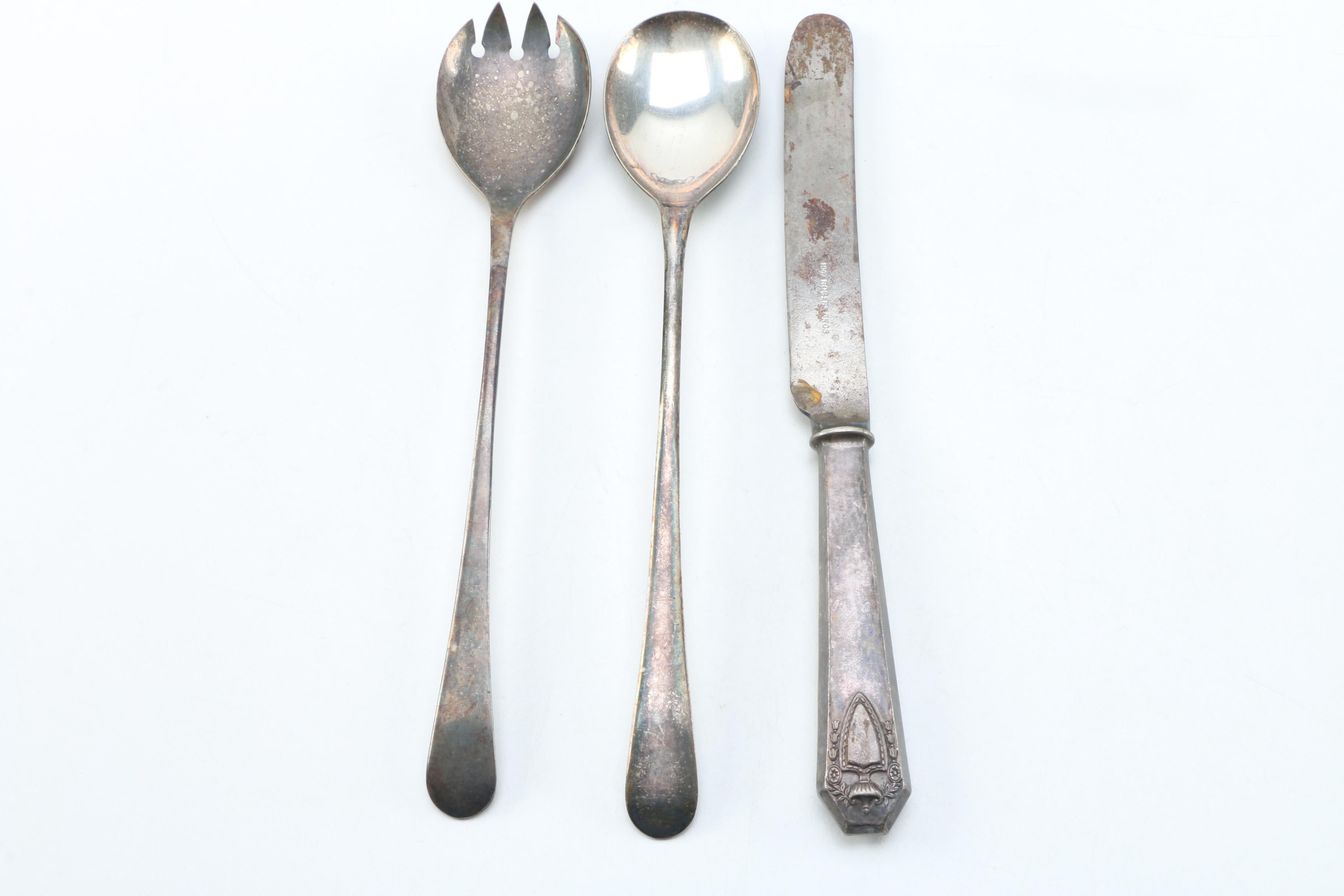 Assortment of Silver Plate Flatware Including E.G. Webster & Son and