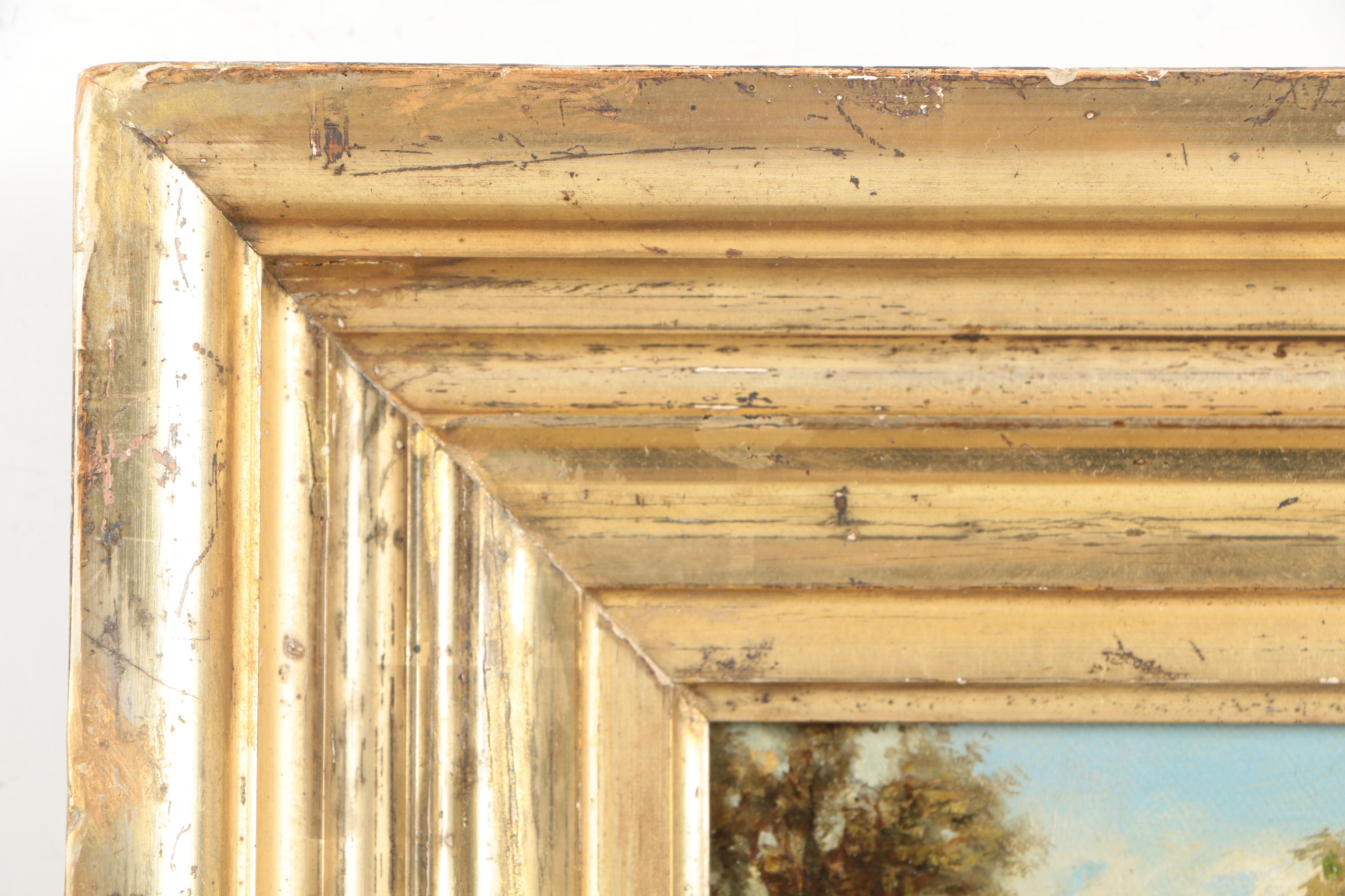 Oil Painting of a Pastoral Scene