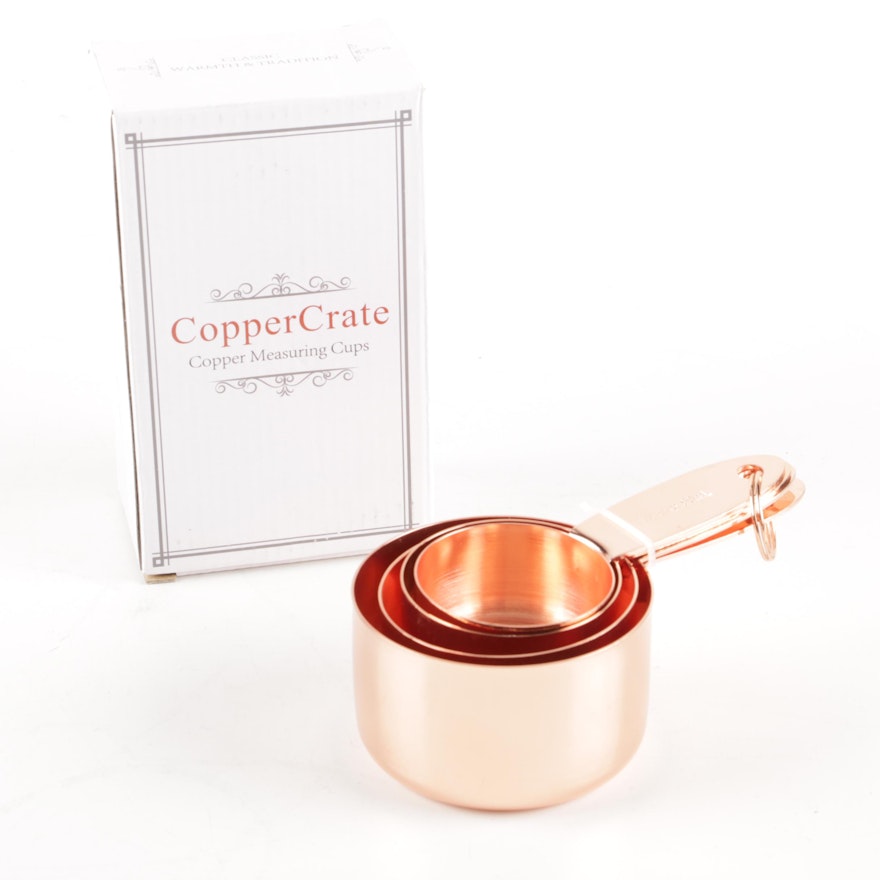 Copper Crate Copper-Plated Measuring Cups