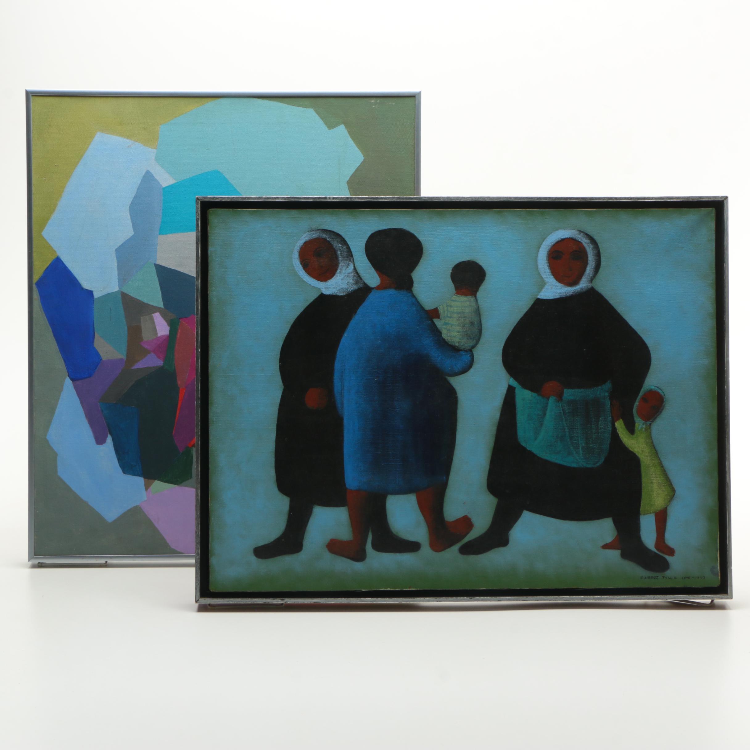 Lisa Maliszewski Acrylic Painting and Robert Tyler Lee Oil Painting