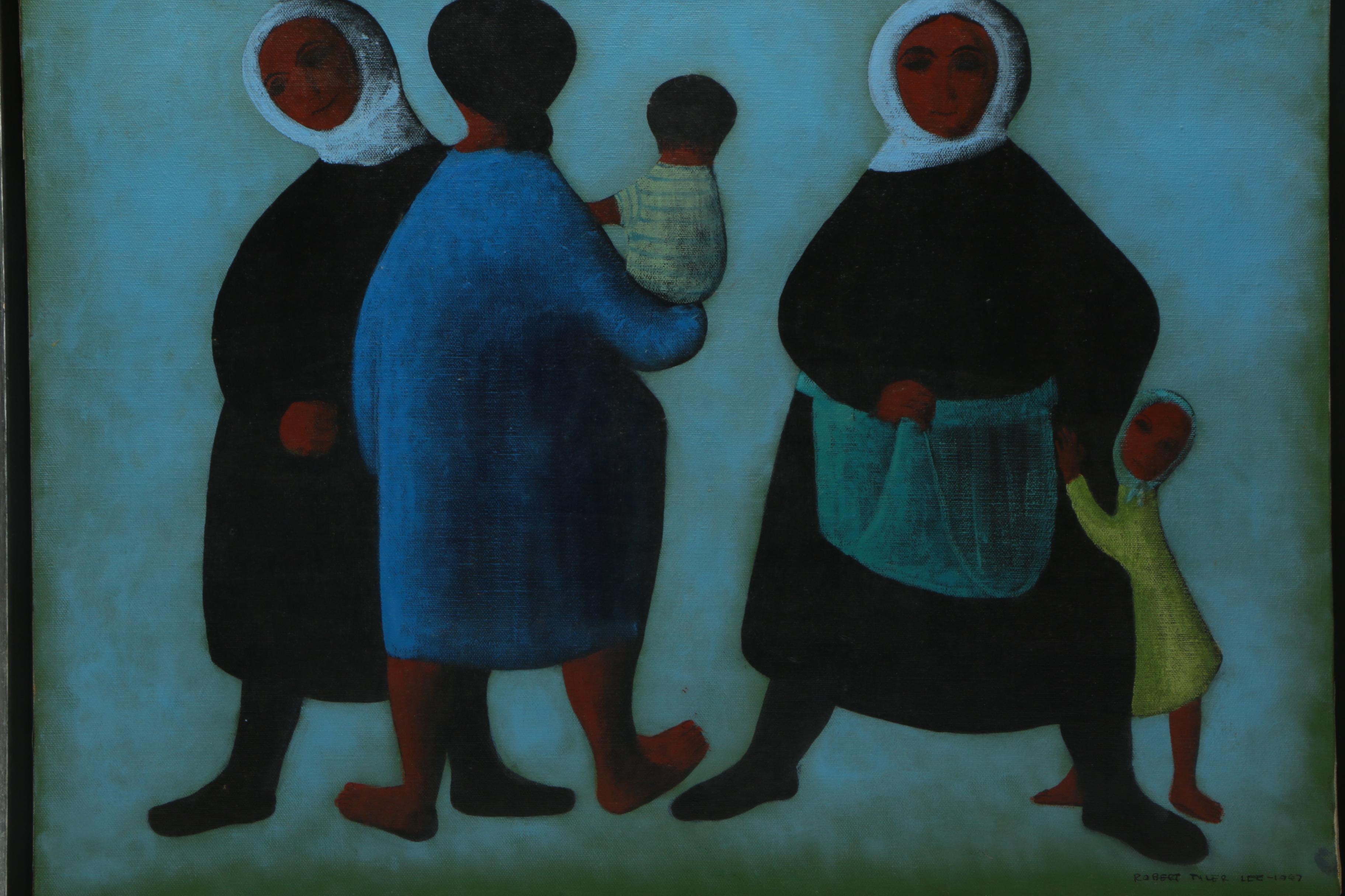 Lisa Maliszewski Acrylic Painting and Robert Tyler Lee Oil Painting