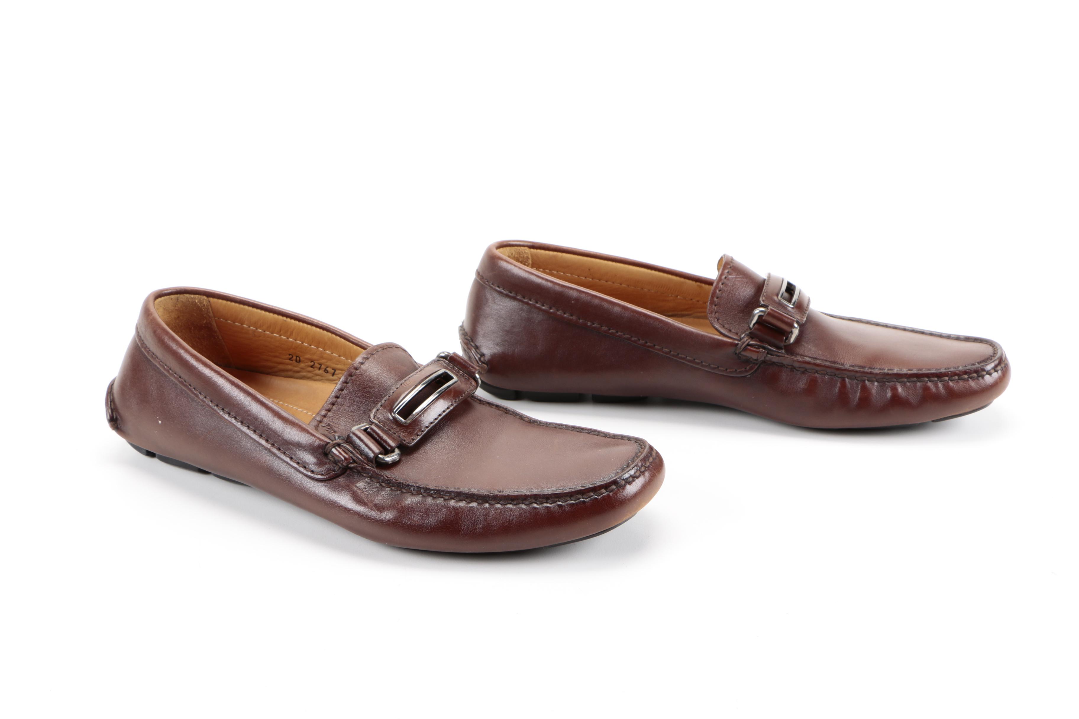 Men's Prada Brown Leather Loafers