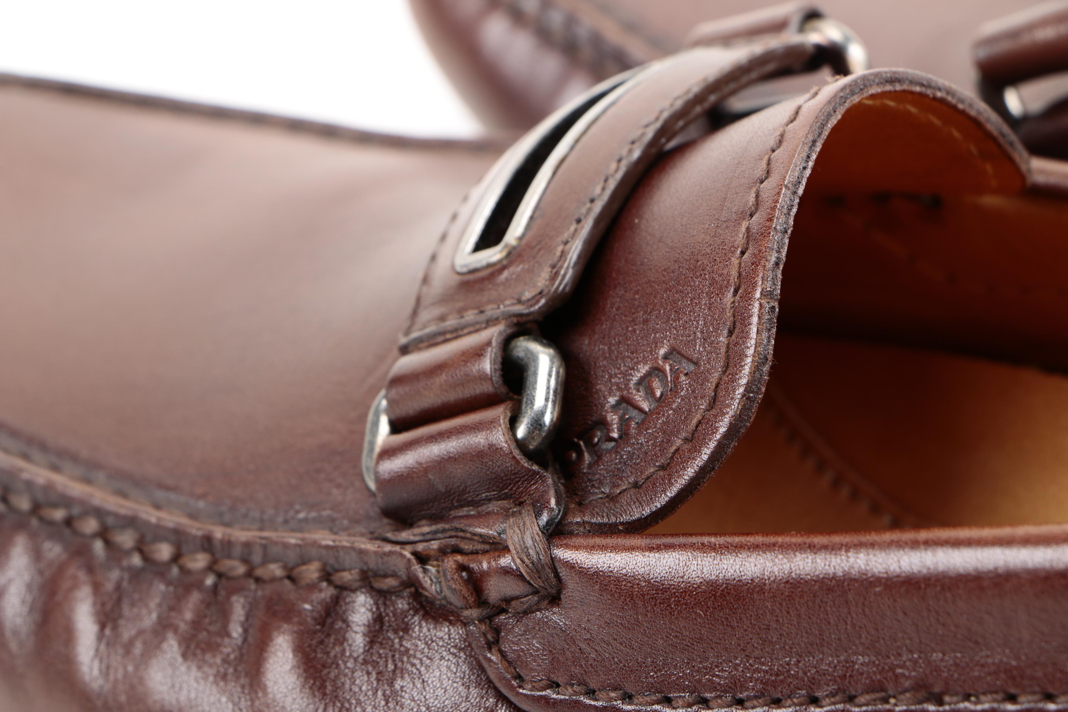 Men's Prada Brown Leather Loafers