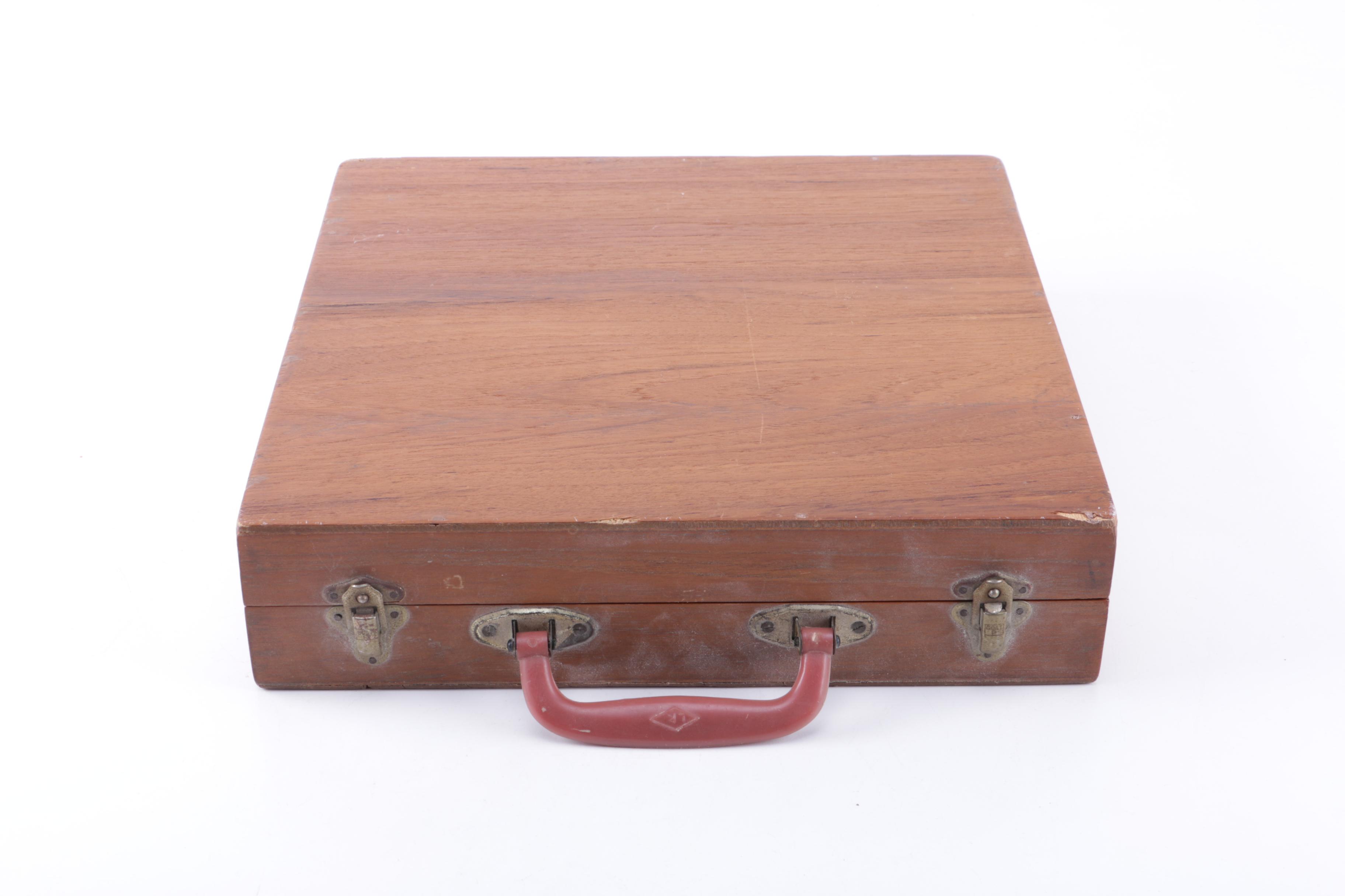 Vintage Thai Brass Flatware and Case