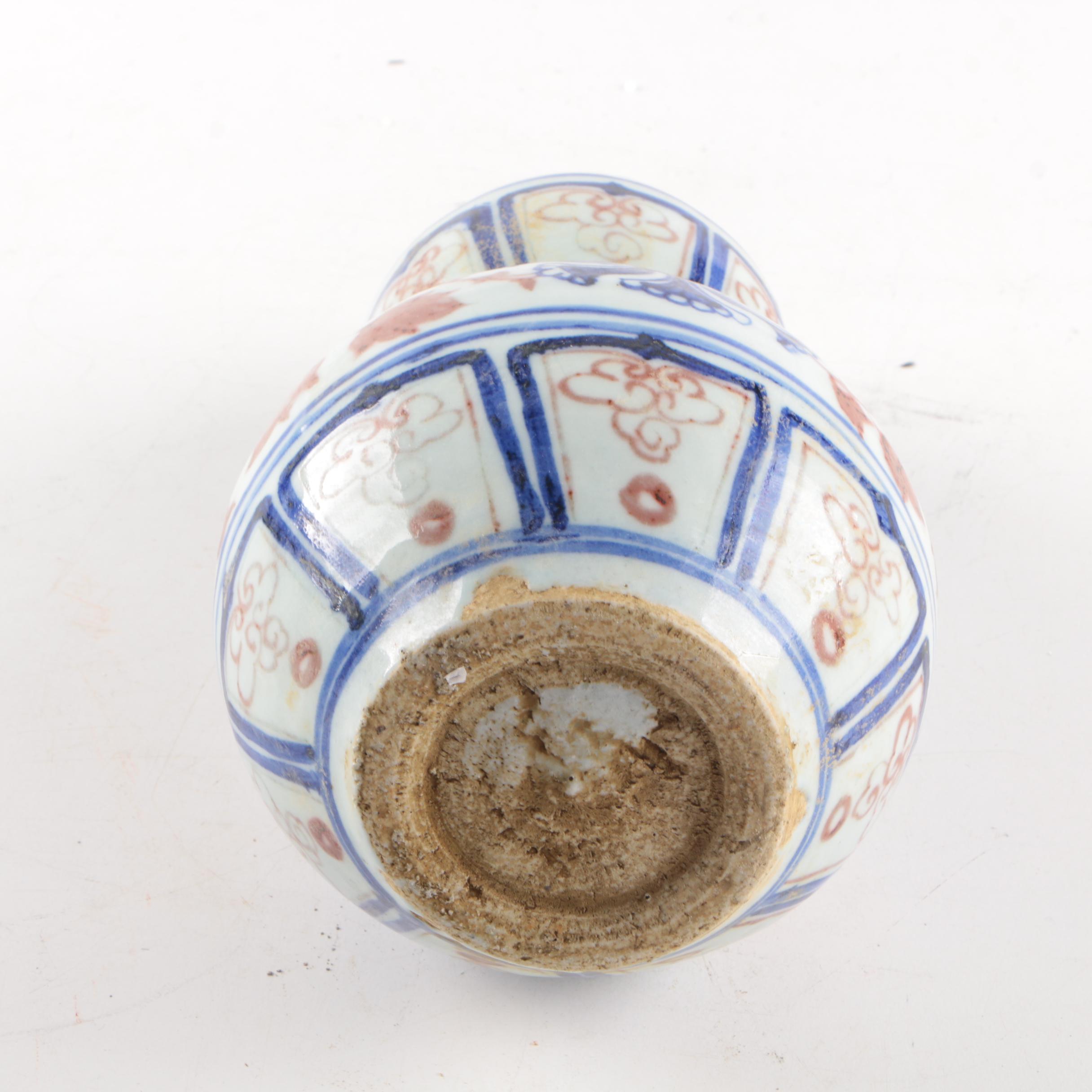 Chinese Double Gourd Ceramic Vases