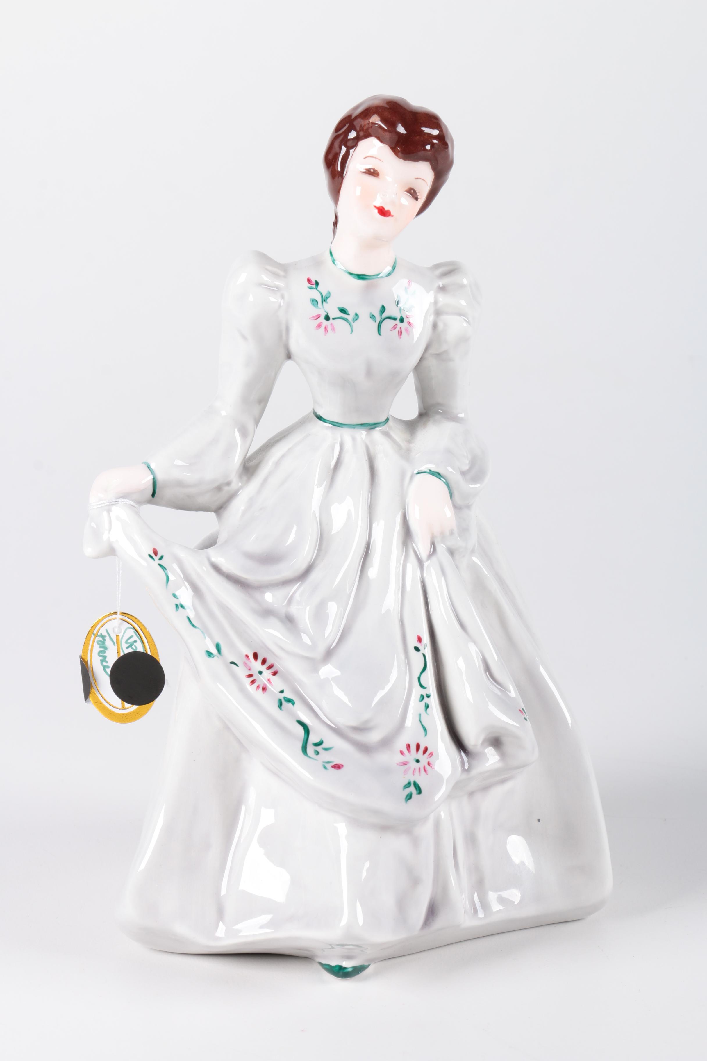 Pair of Vintage Florence Ceramics Figurines