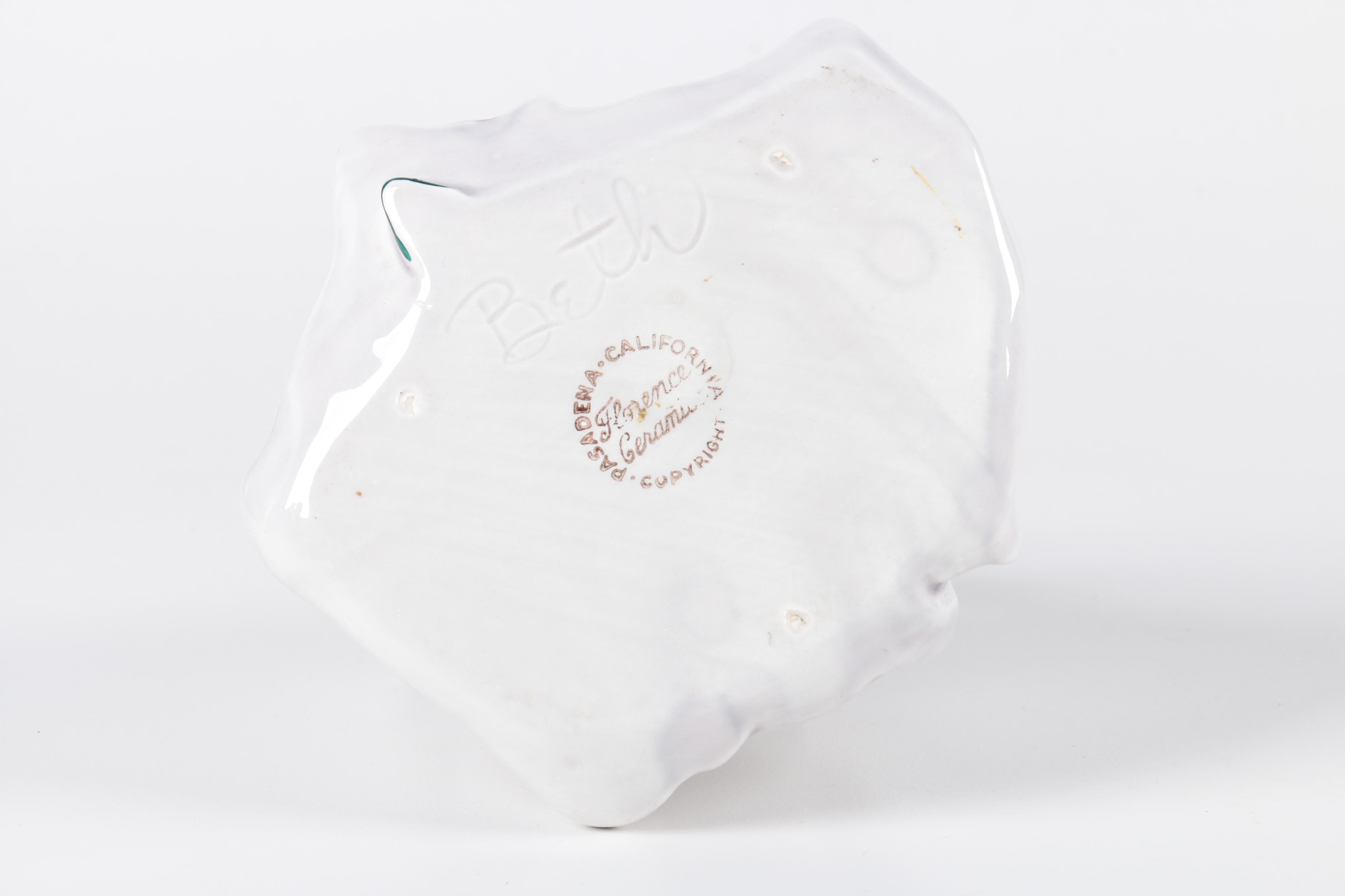 Pair of Vintage Florence Ceramics Figurines