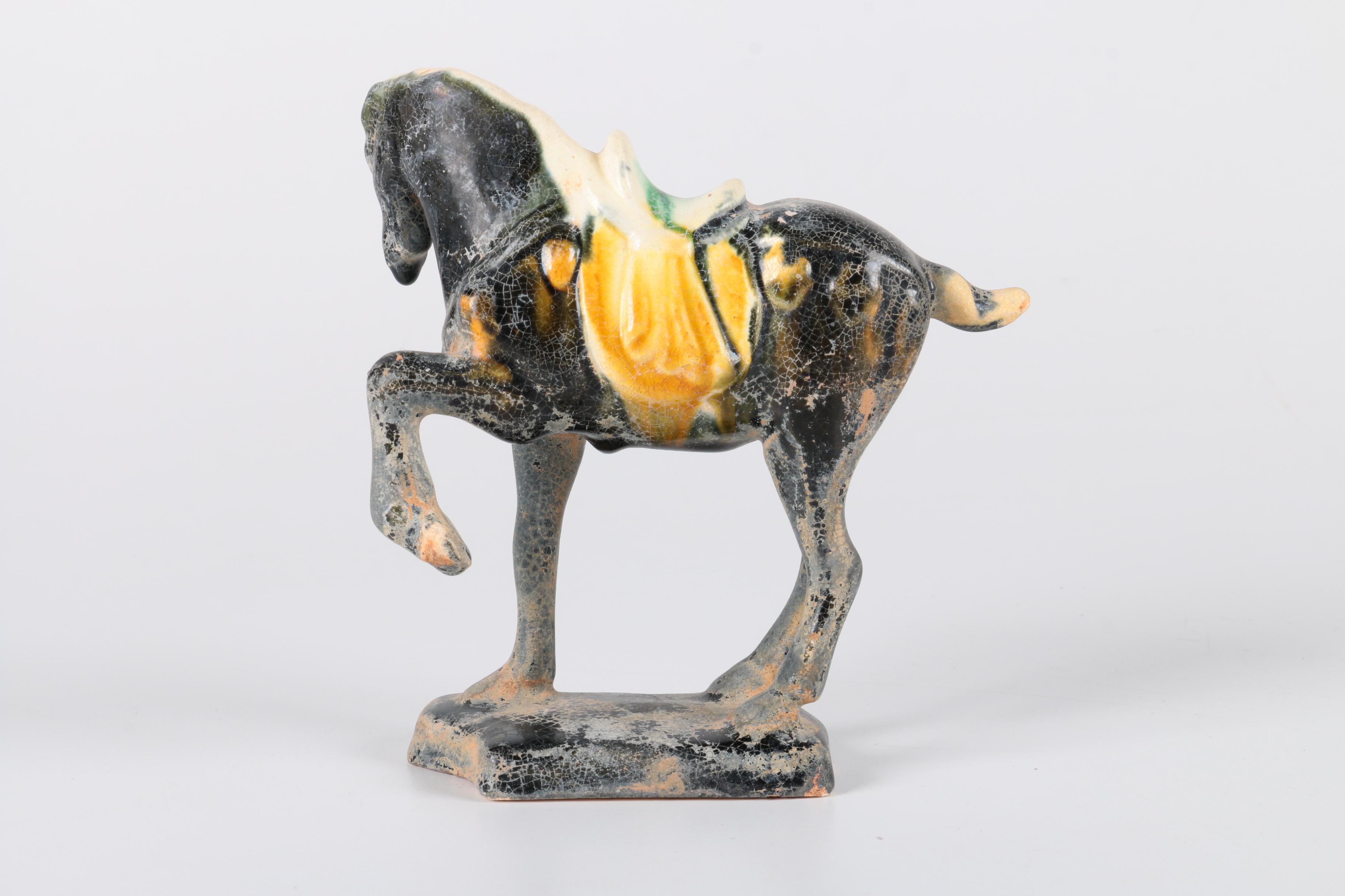 Tang Dynasty Style Ceramic Horse Figurines