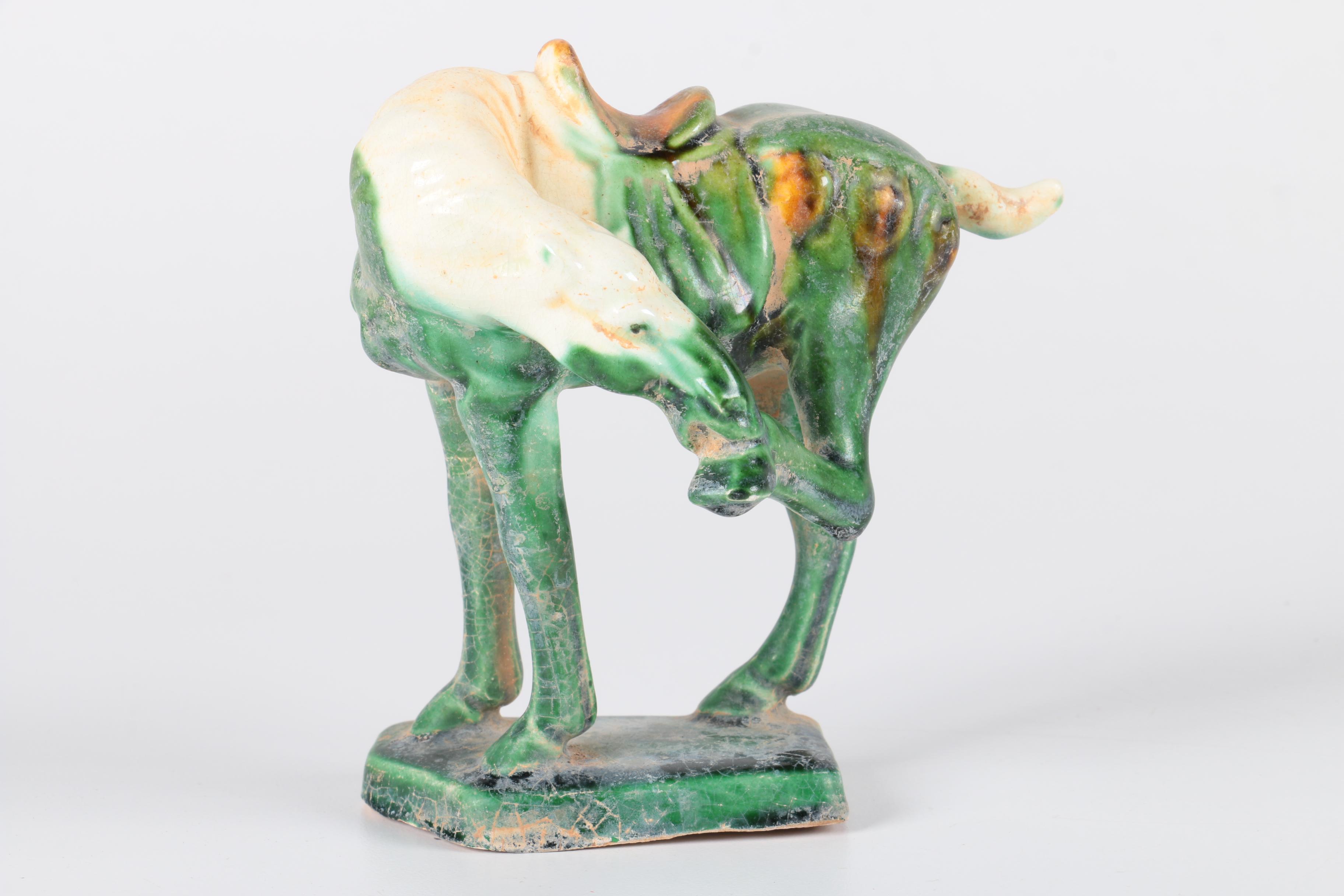 Tang Dynasty Style Ceramic Horse Figurines