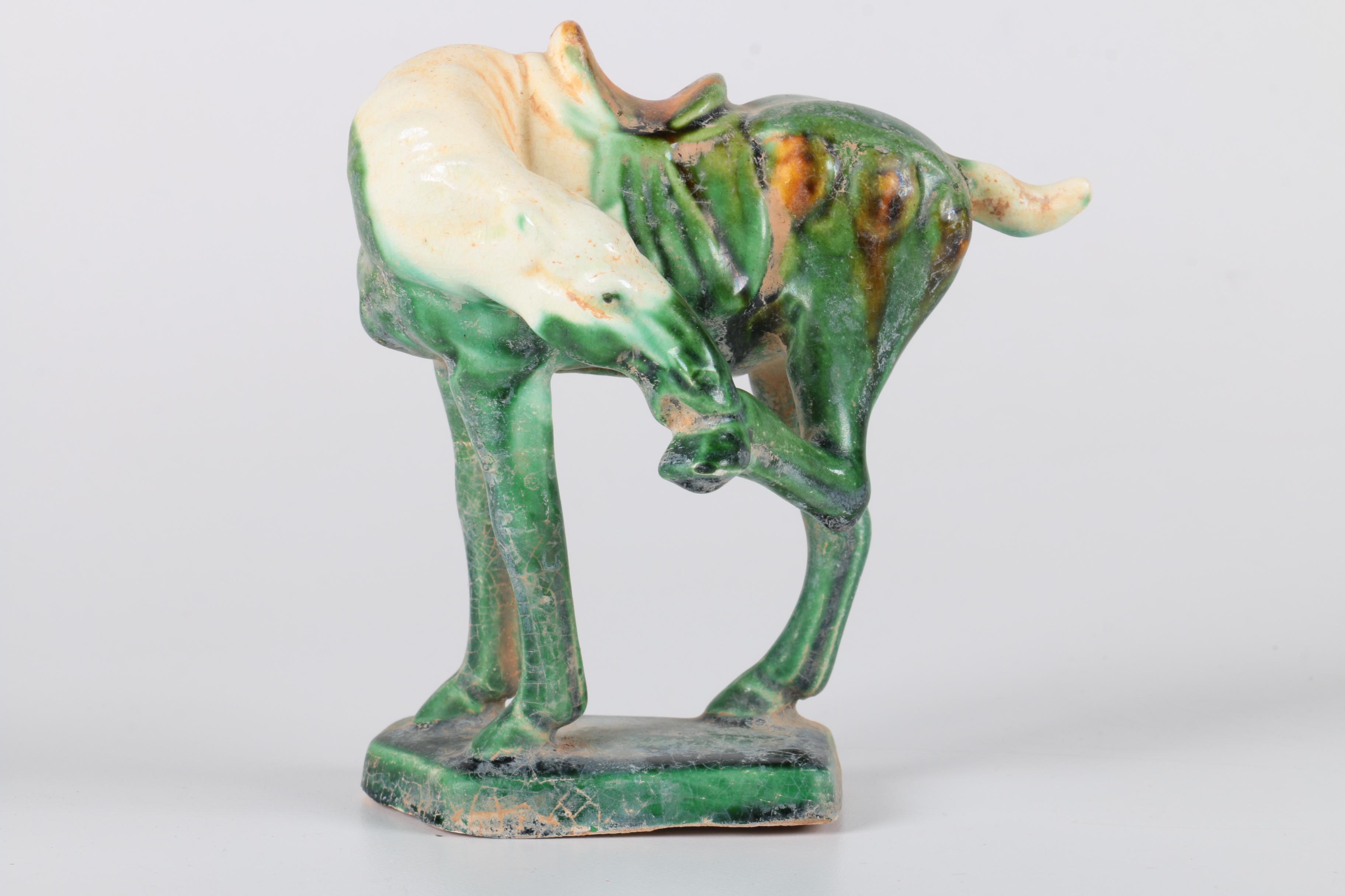 Tang Dynasty Style Ceramic Horse Figurines