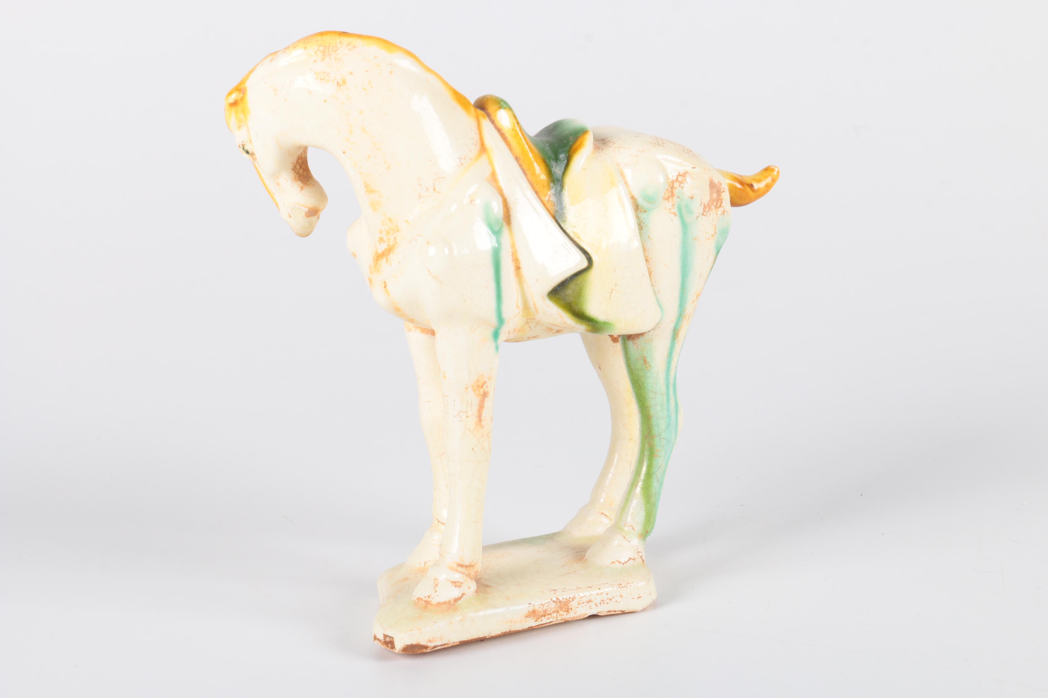 Tang Dynasty Style Ceramic Horse Figurines