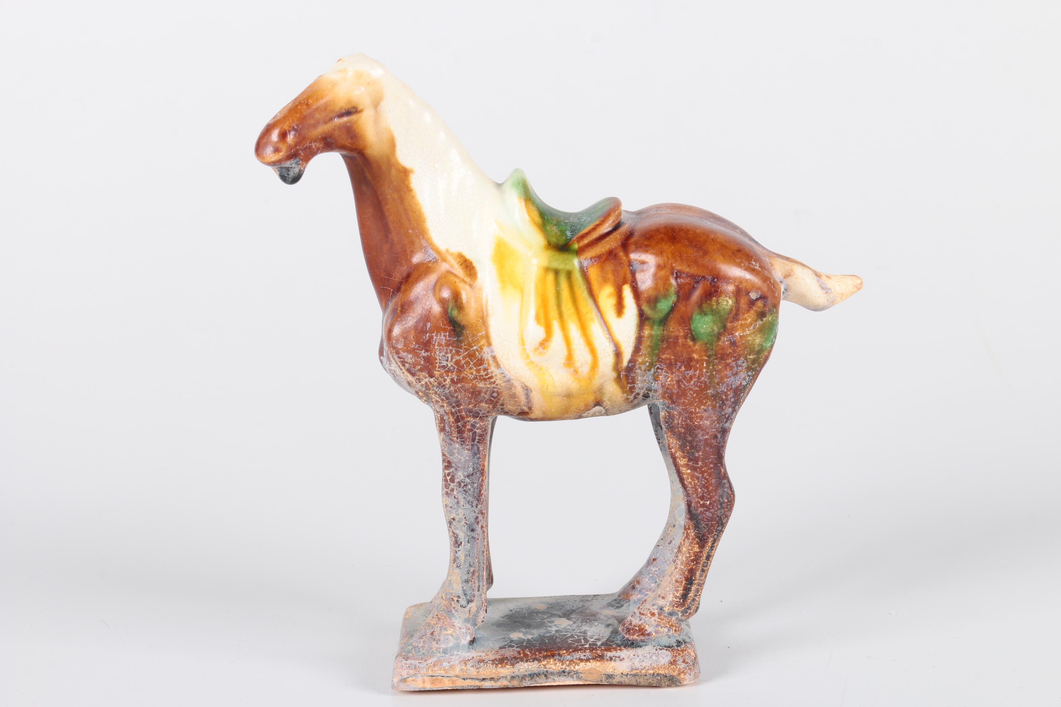 Tang Dynasty Style Ceramic Horse Figurines