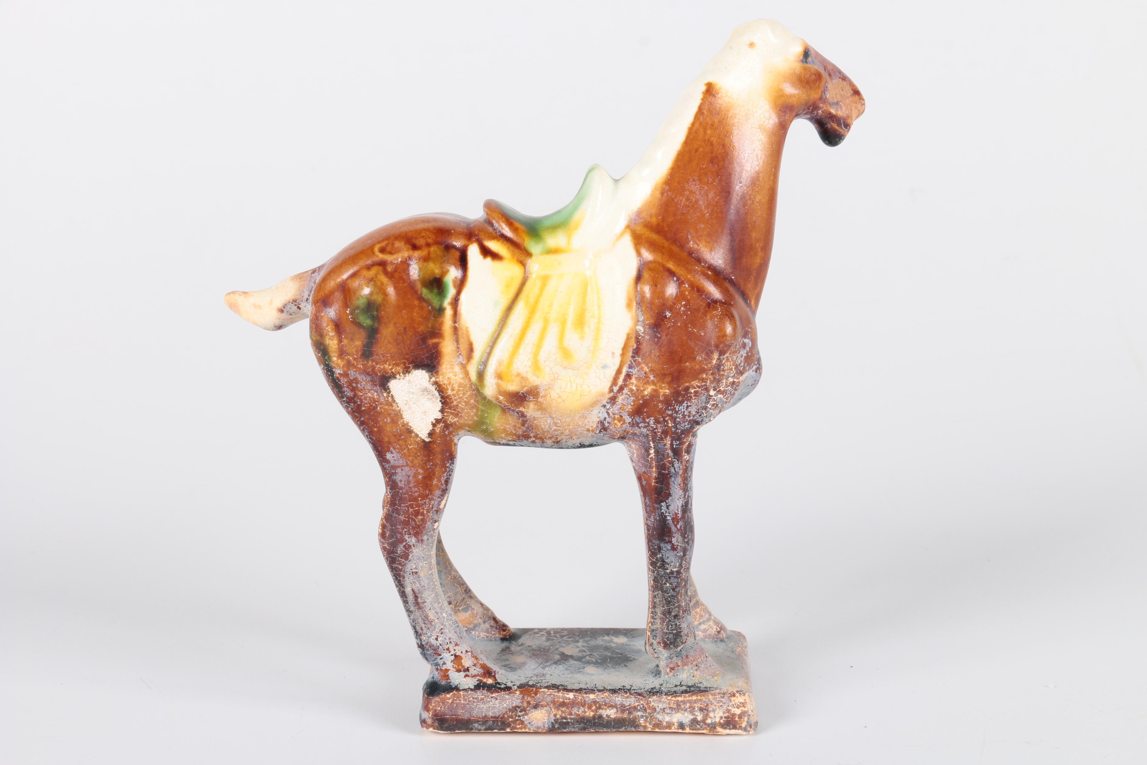Tang Dynasty Style Ceramic Horse Figurines