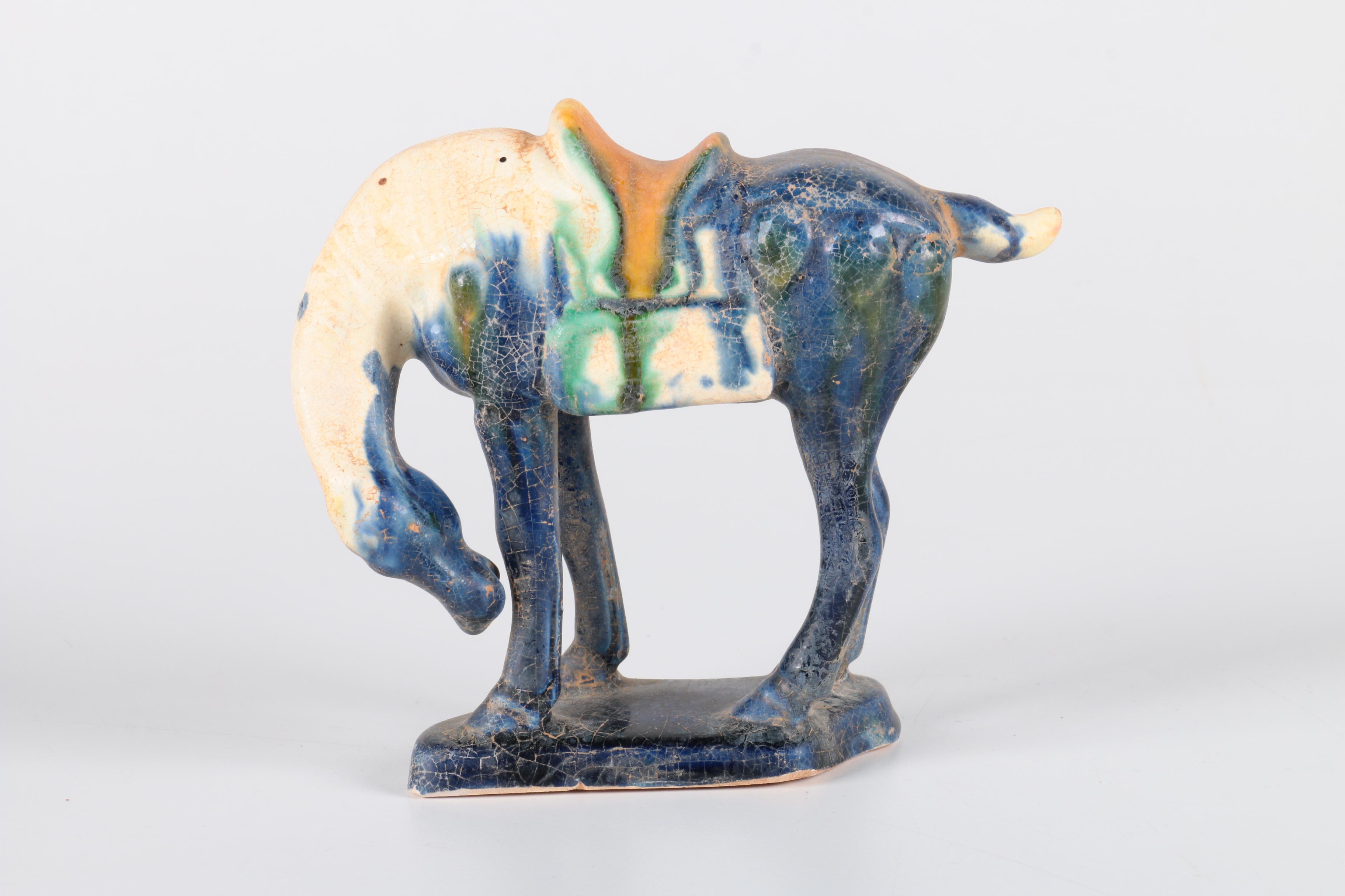 Tang Dynasty Style Ceramic Horse Figurines