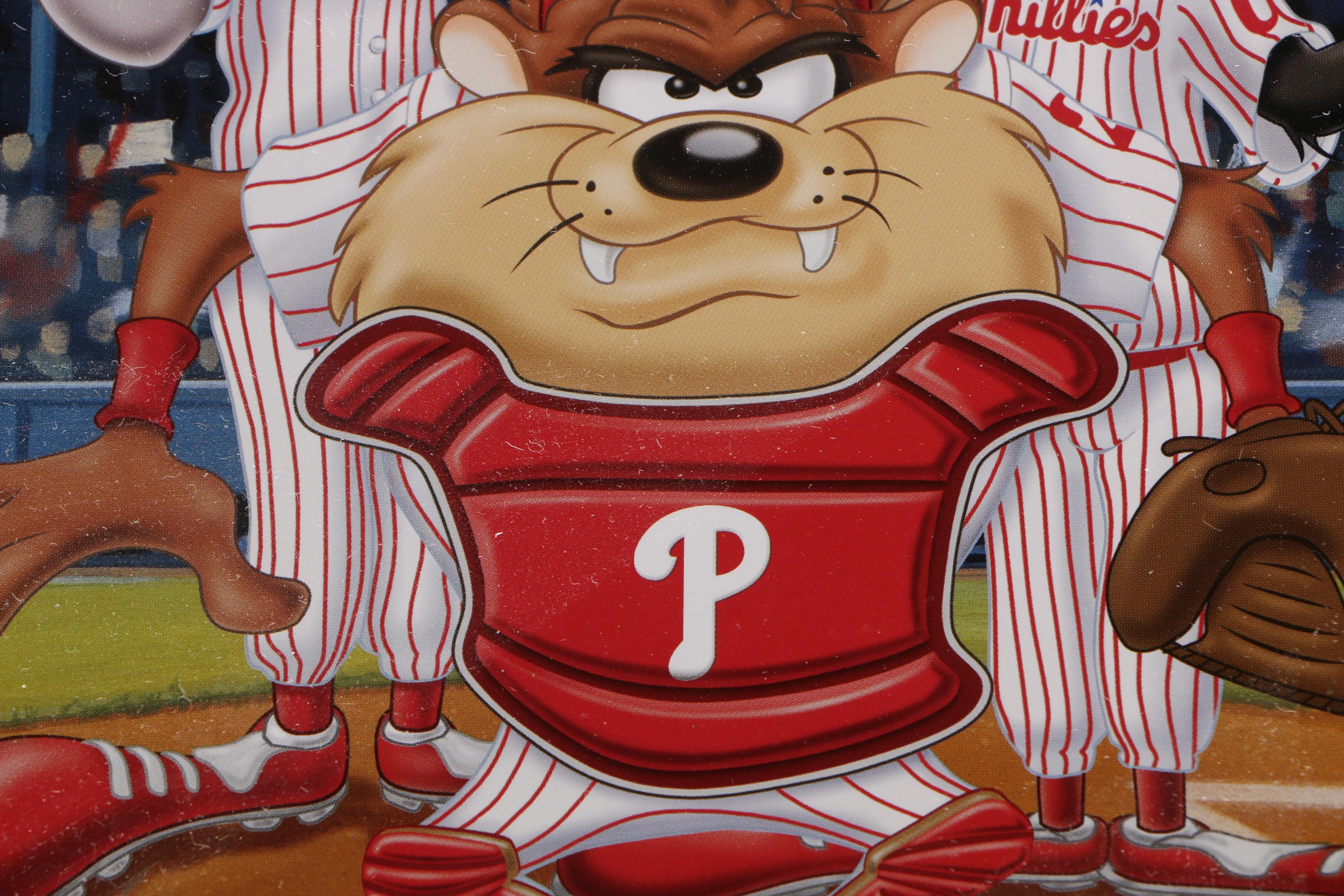 Looney Tunes 2001 Limited Edition Offset Lithograph "Philadelphia Phillies"