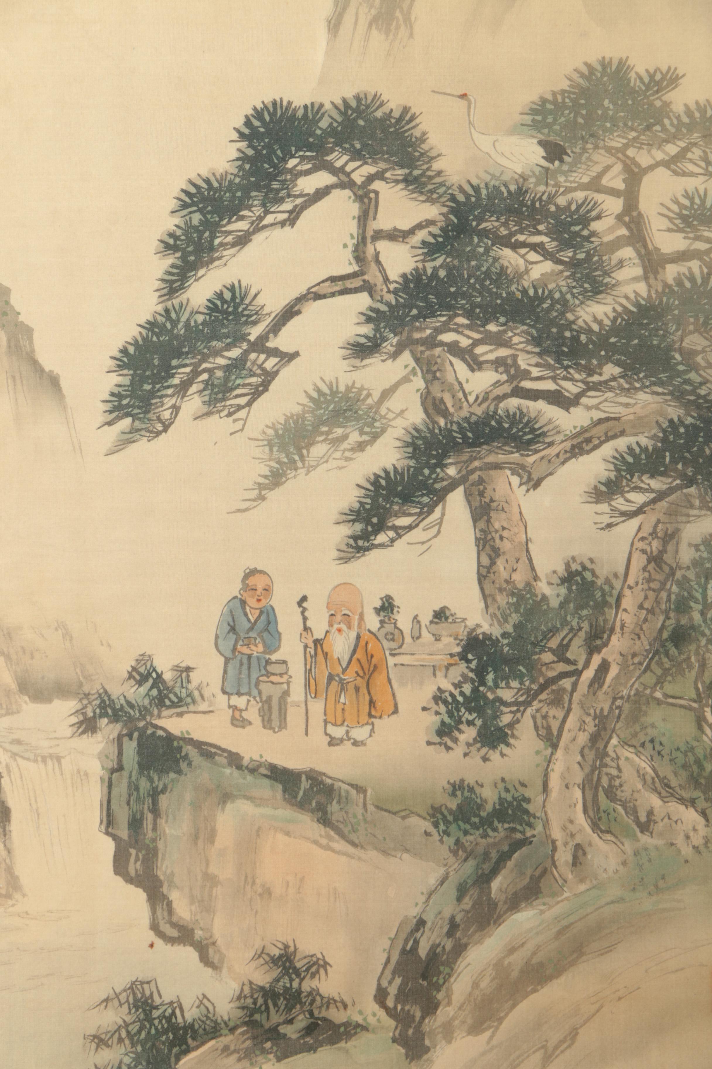Pair of Chinese Landscape Paintings