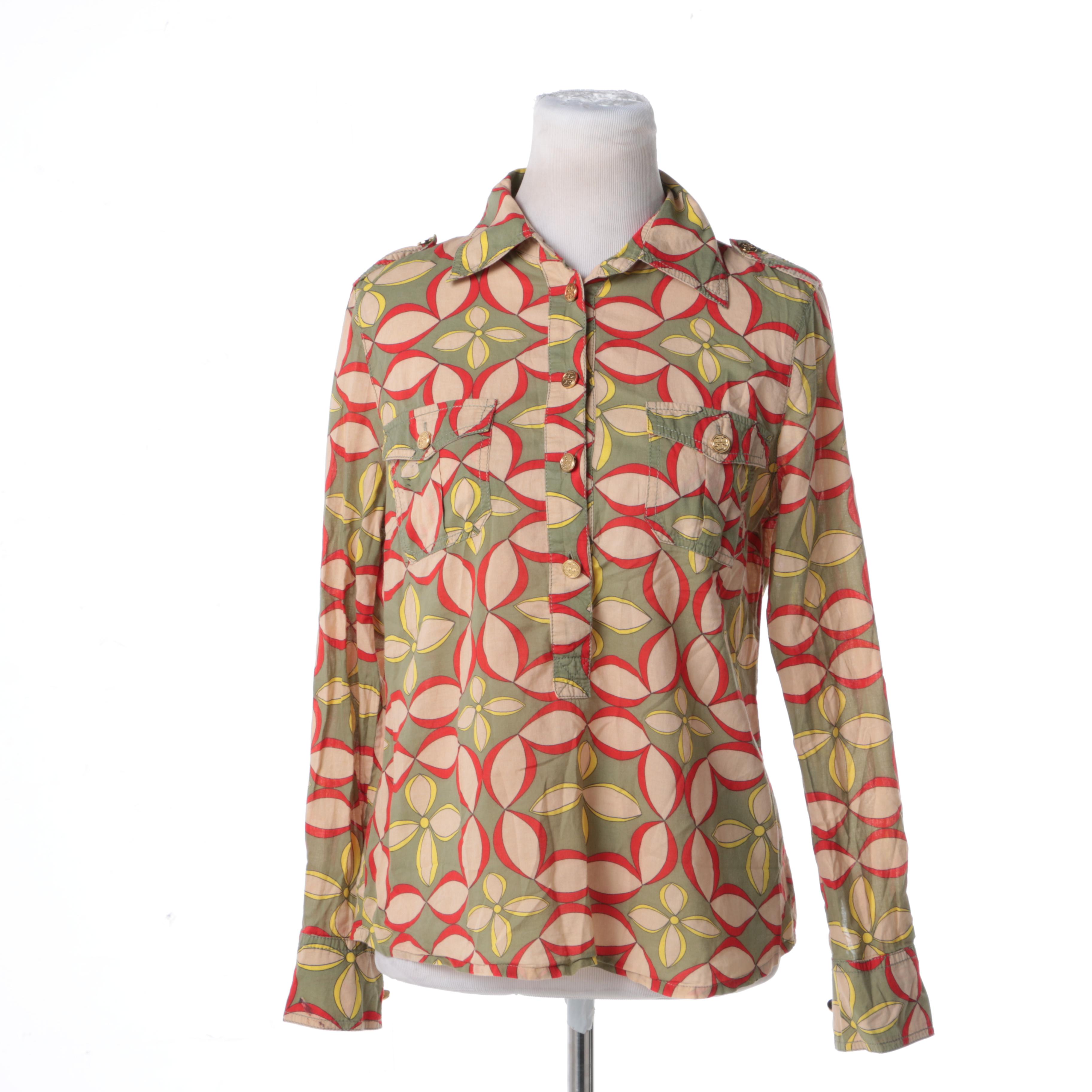 Tory Burch Floral Print Blouse