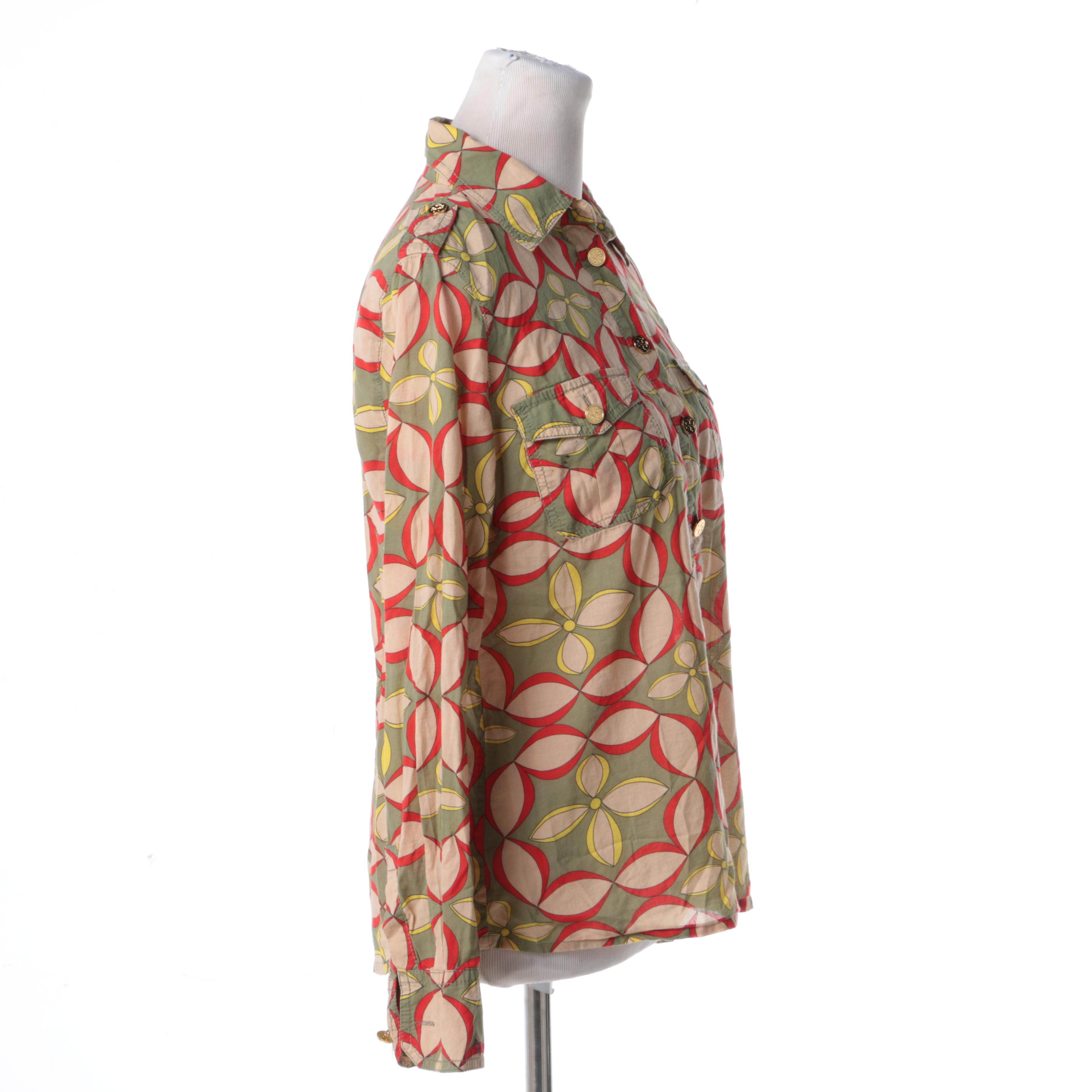 Tory Burch Floral Print Blouse