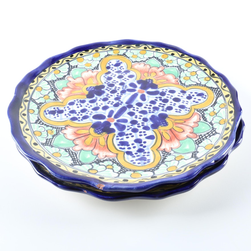 Jan Marie Boutique Hand-Painted Mexican Ceramic Plates