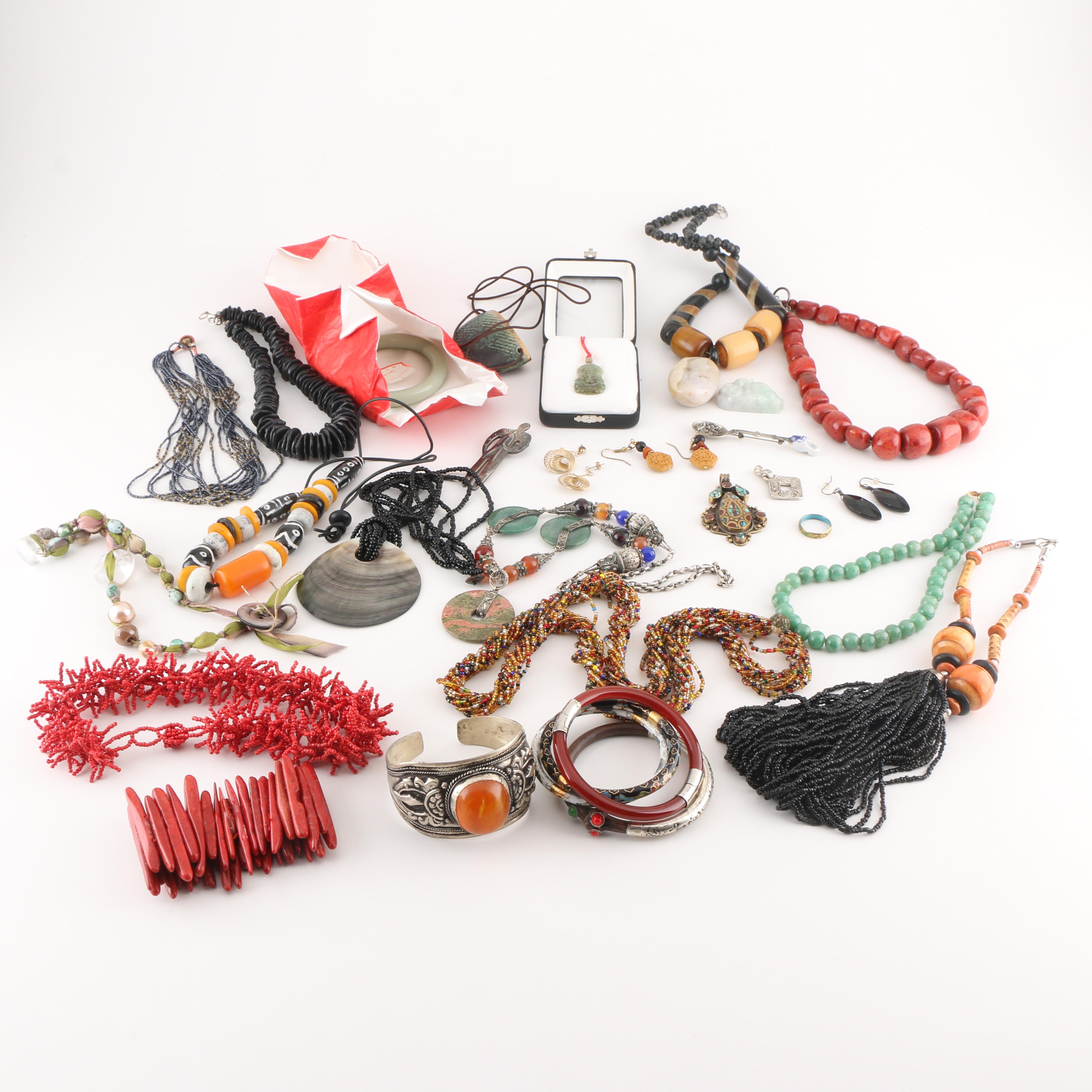 Assortment Of Costume Jewelry Including Laurel Burch