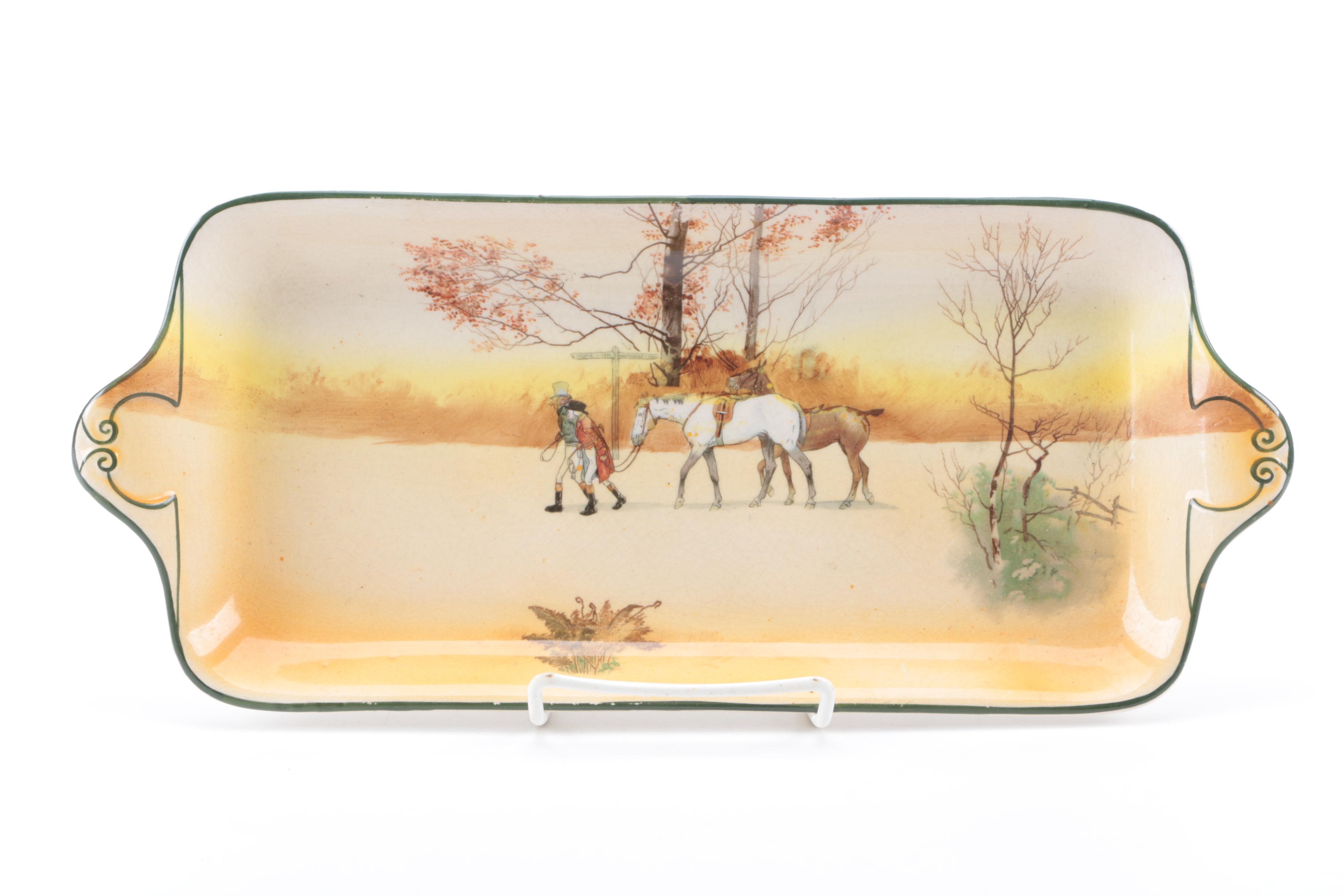 Royal Doulton Hunting Scene Sandwich Trays