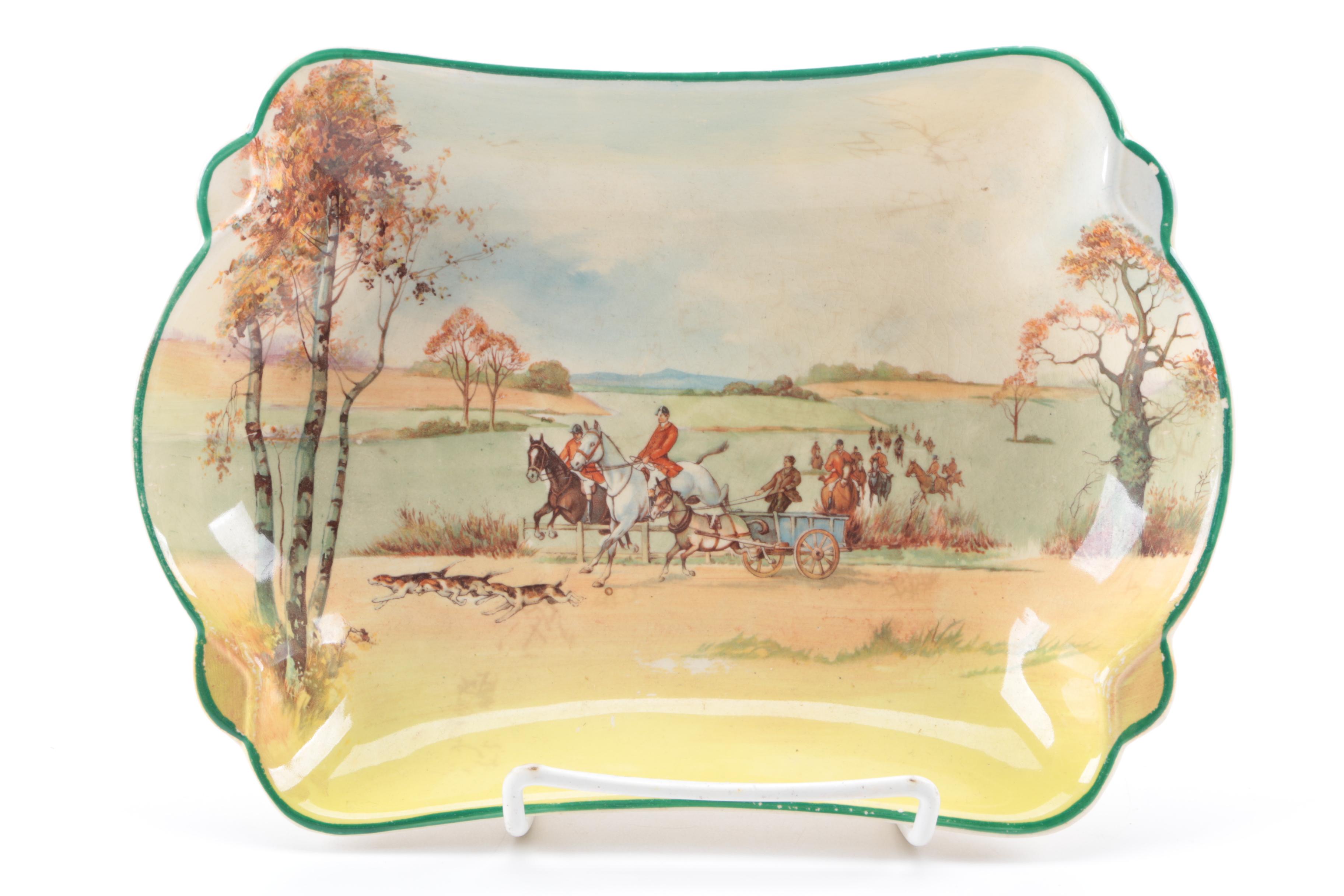 Royal Doulton Hunting Scene Sandwich Trays