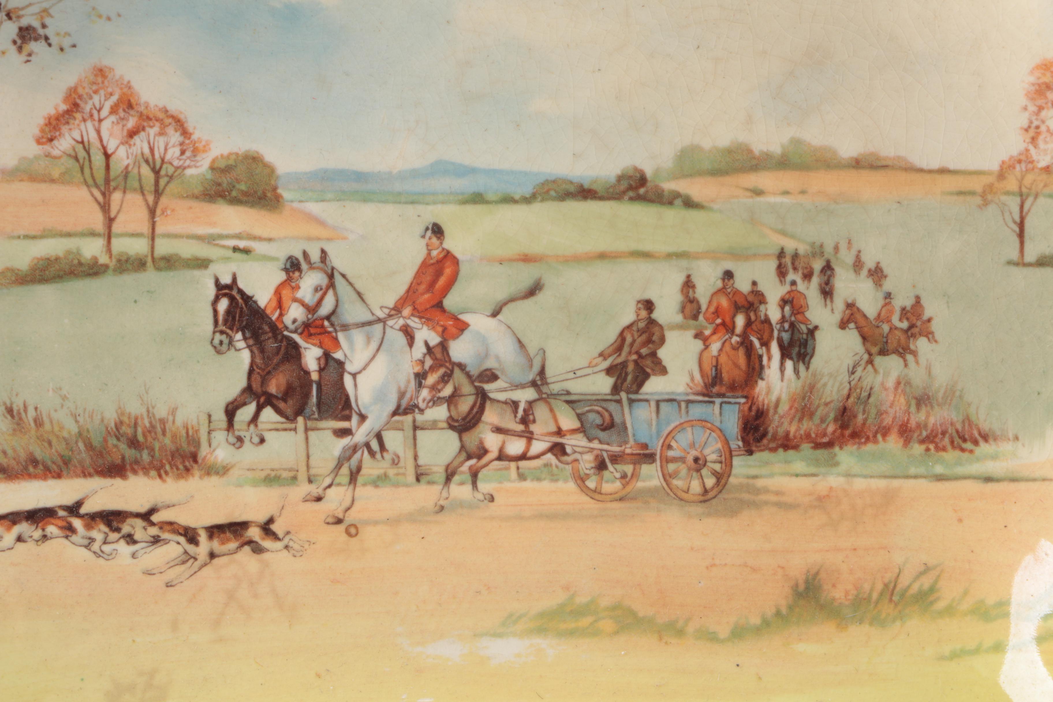 Royal Doulton Hunting Scene Sandwich Trays