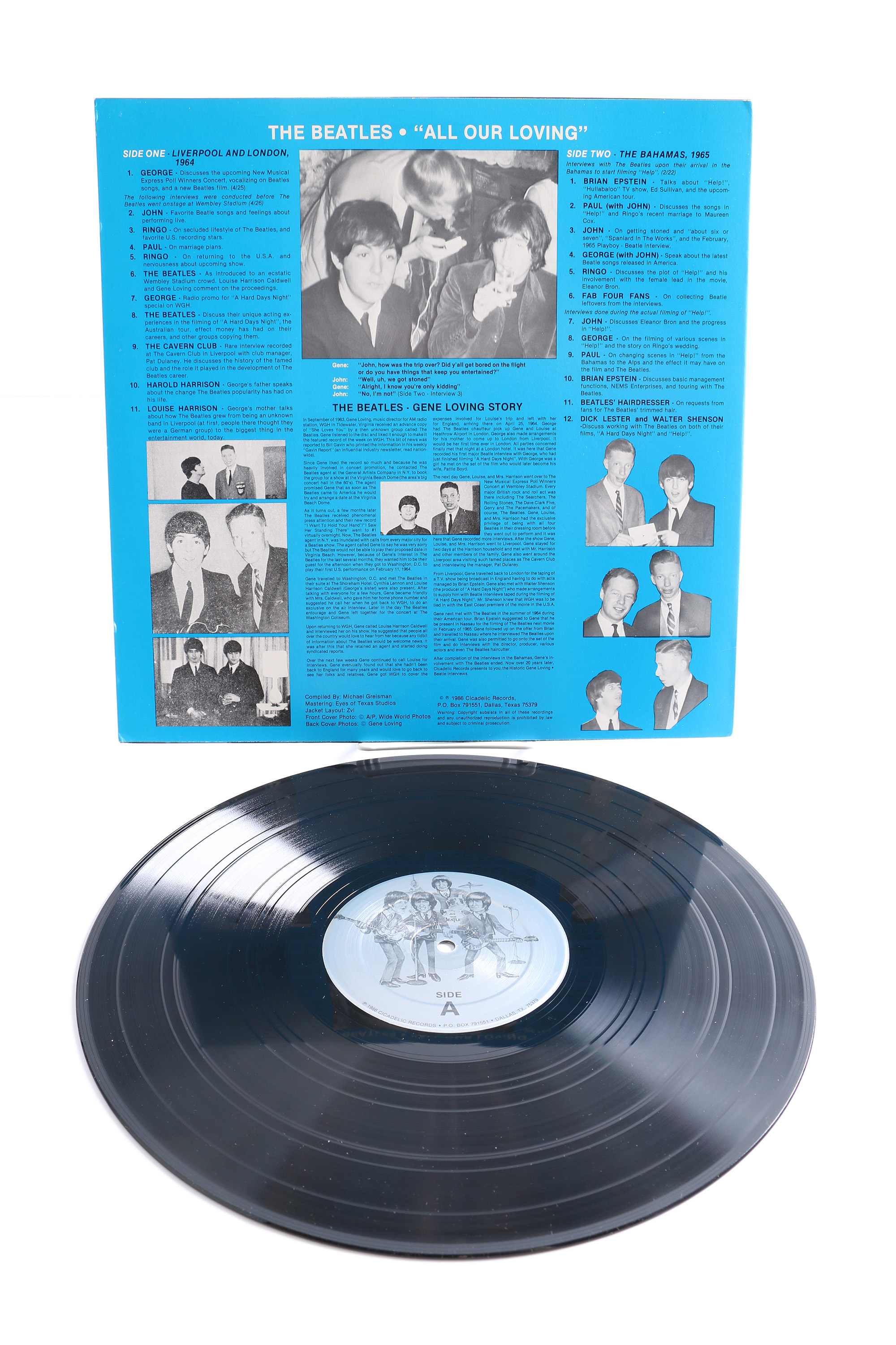 The Beatles "All Our Loving" Mono Interview LP
