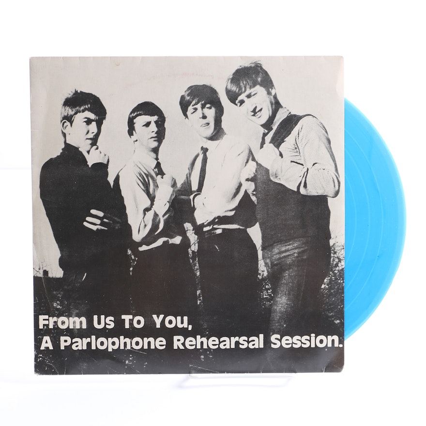 The Beatles "From Us To You, A Parlophone Rehearsal Session" 10" Blue Vinyl EP