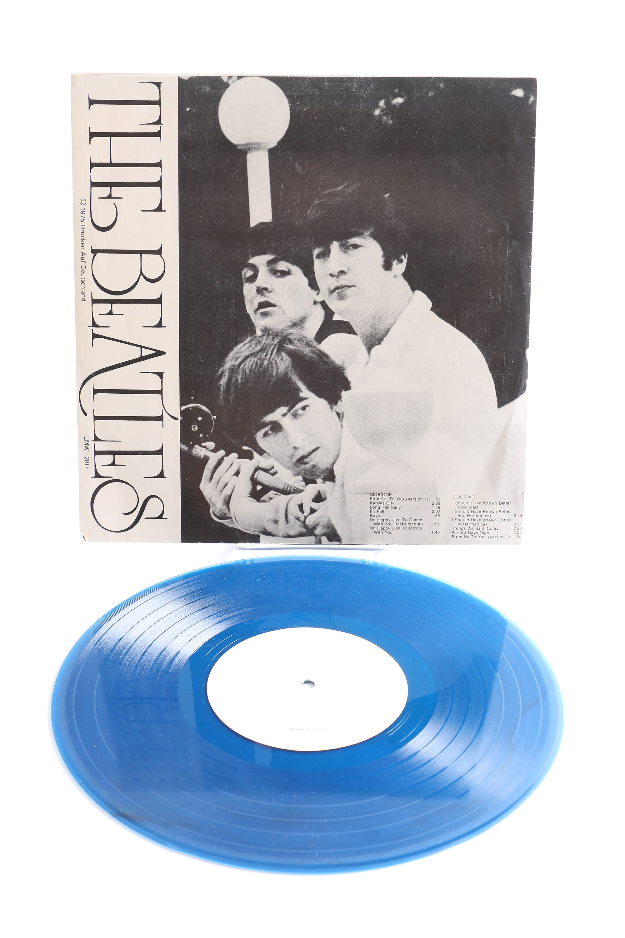 The Beatles "From Us To You, A Parlophone Rehearsal Session" 10" Blue Vinyl EP