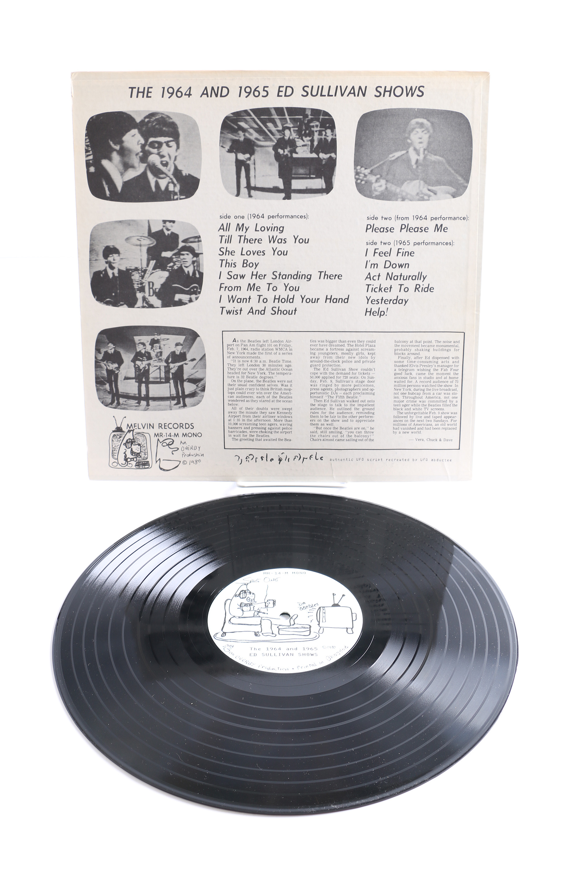 The Beatles "The 1964 And 1965 Ed Sullivan Shows" LP
