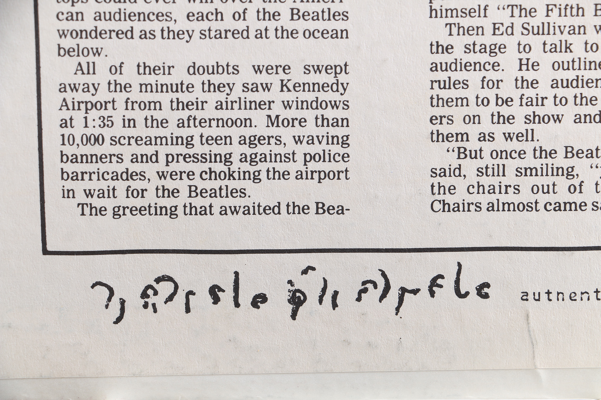 The Beatles "The 1964 And 1965 Ed Sullivan Shows" LP