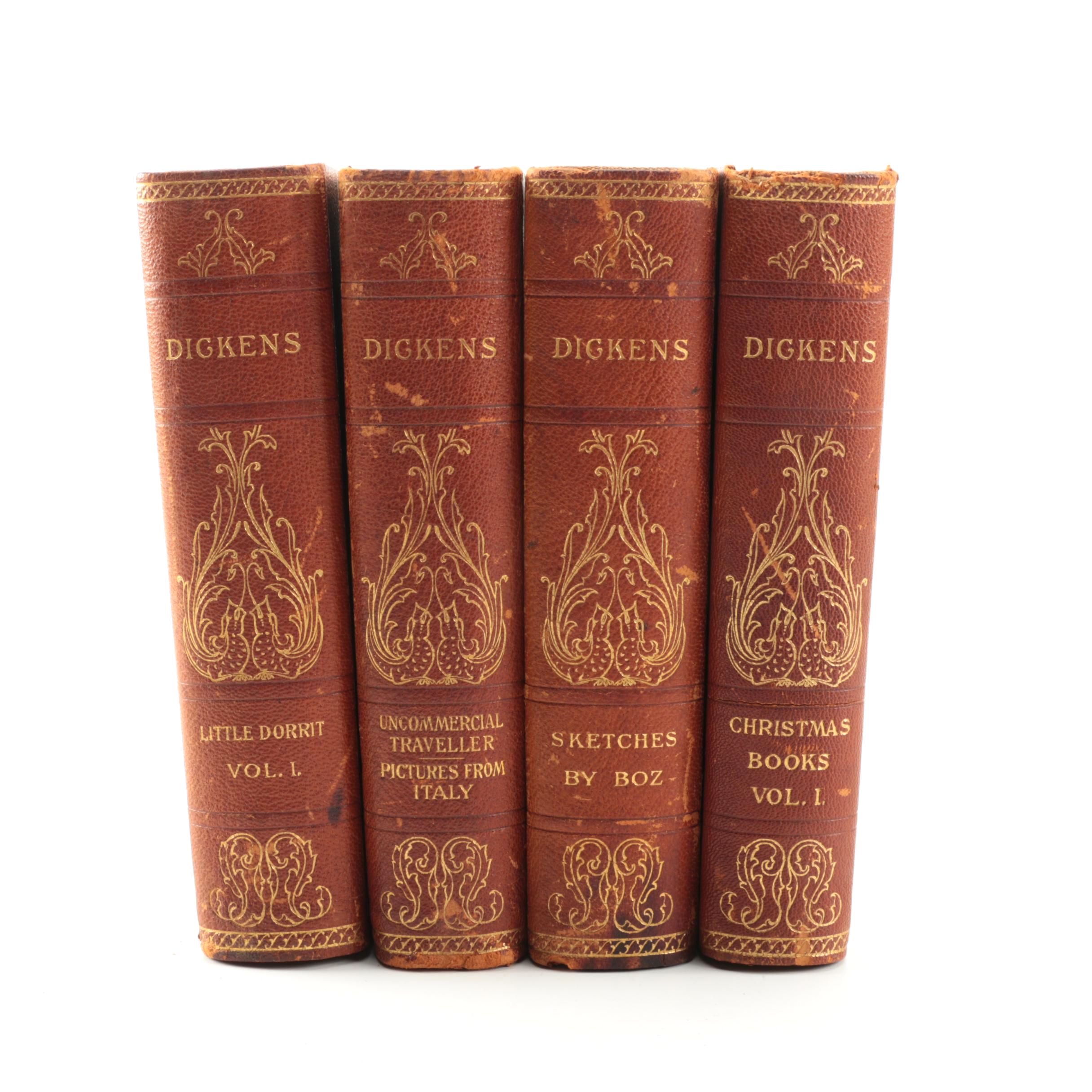 Four Volumes of Charles Dickens' Works