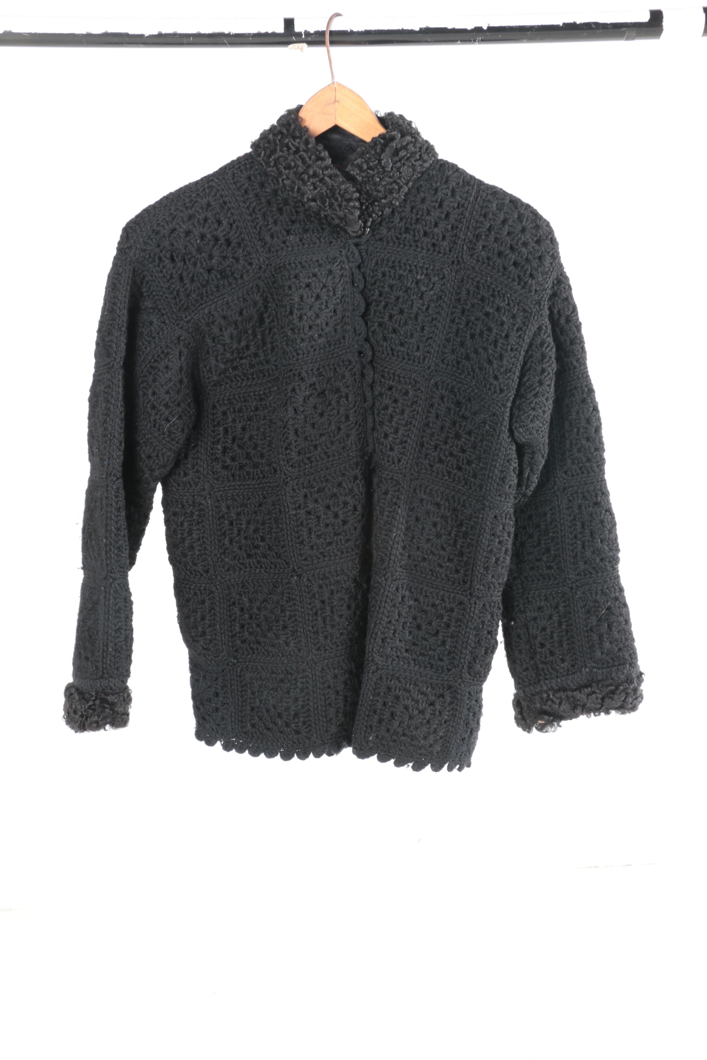 Vintage Sweaters Including Persian Lamb Trim