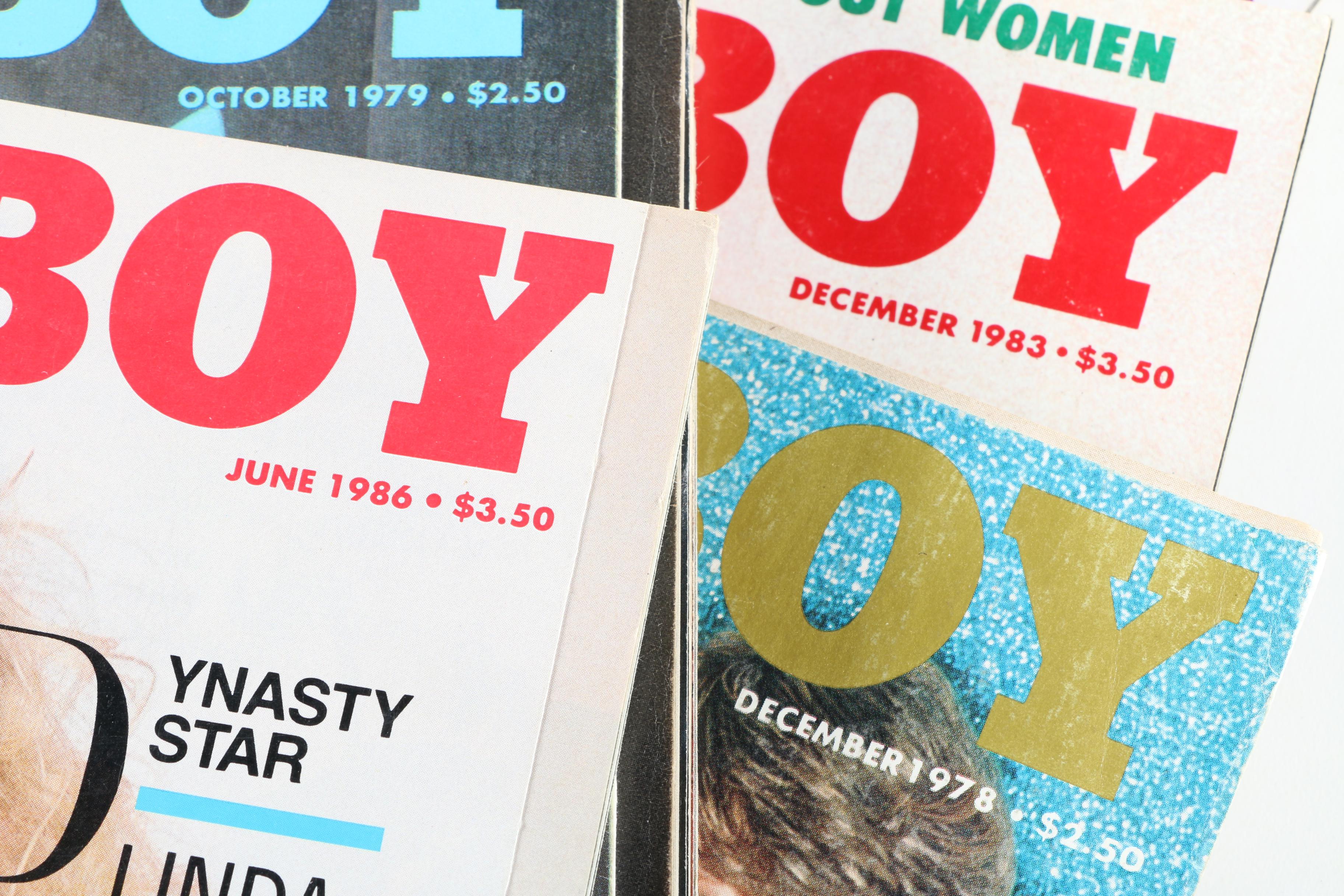 Collection of Vintage Playboy Magazines