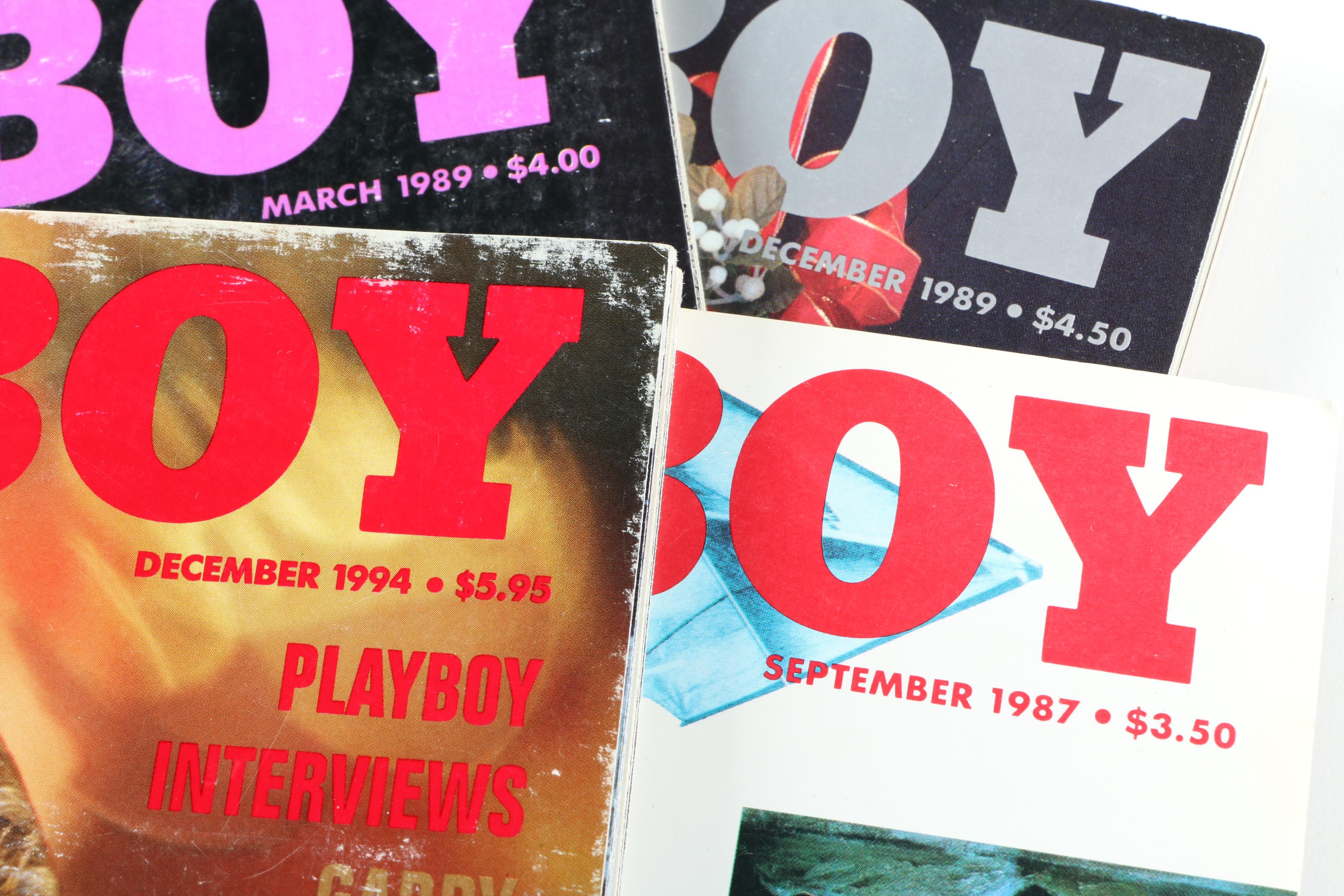 Collection of Vintage Playboy Magazines