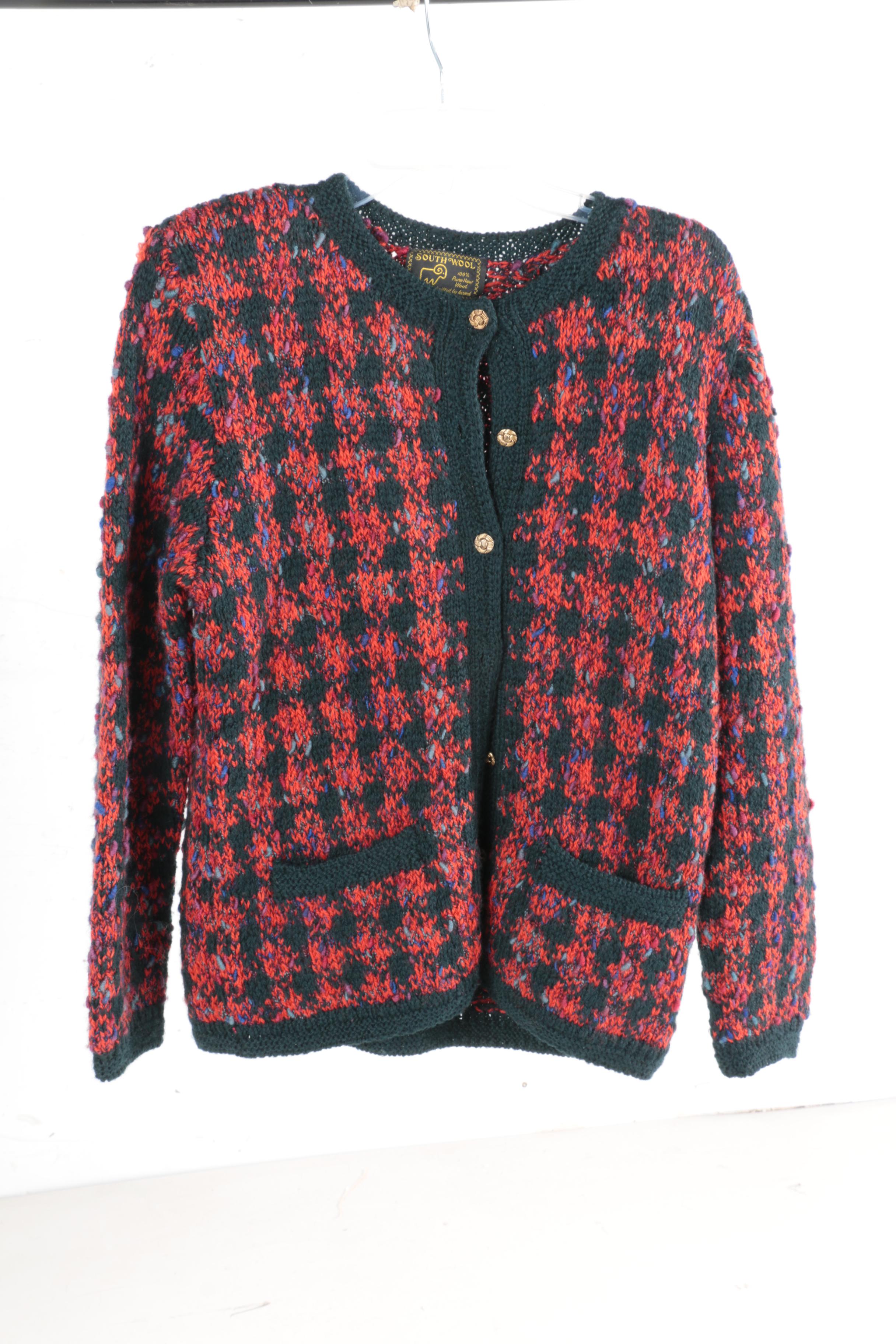 Vintage Sweaters Including Persian Lamb Trim