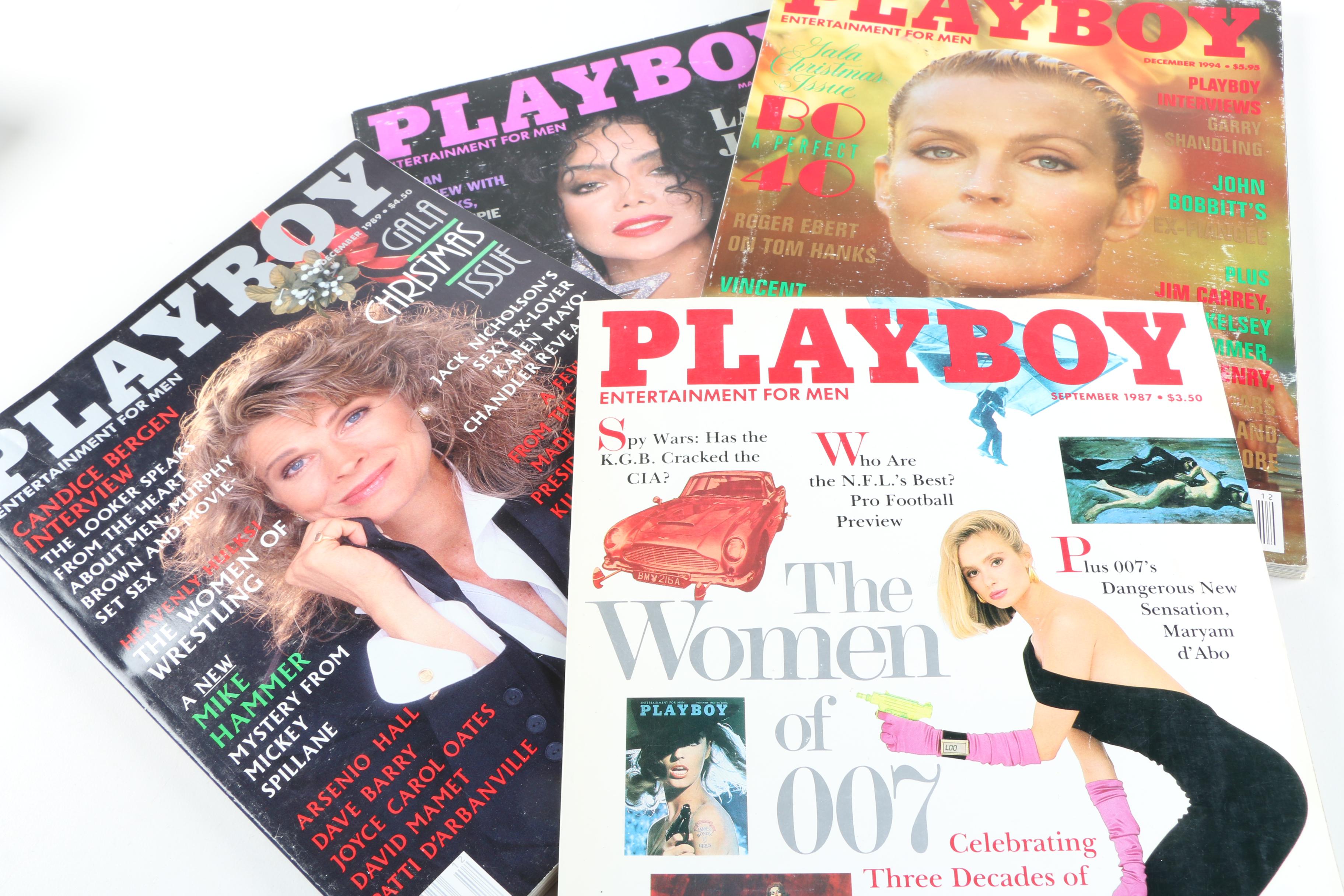 Collection of Vintage Playboy Magazines