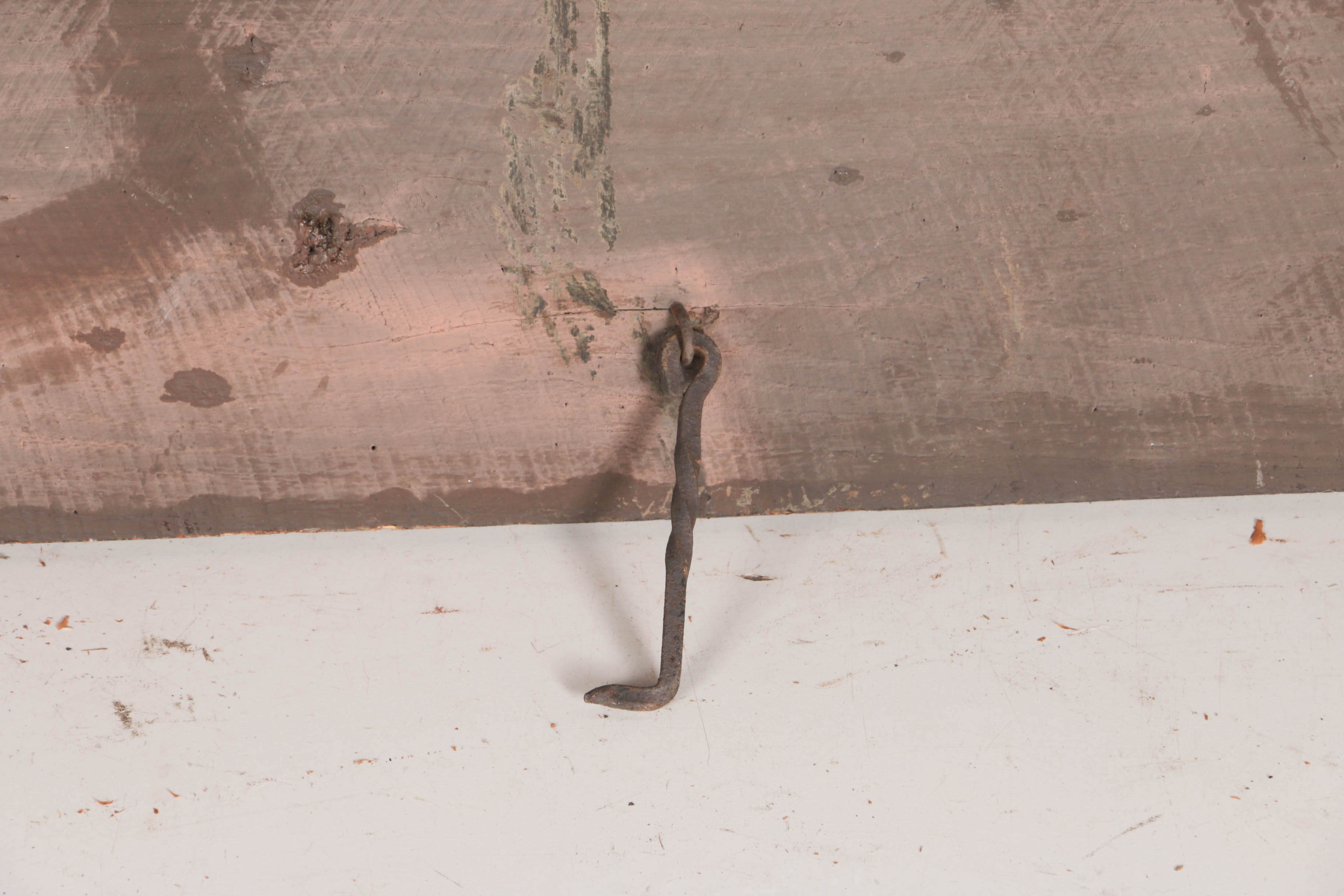 Vintage Decorative Wood Gate with Axe & Hammer Embellishments