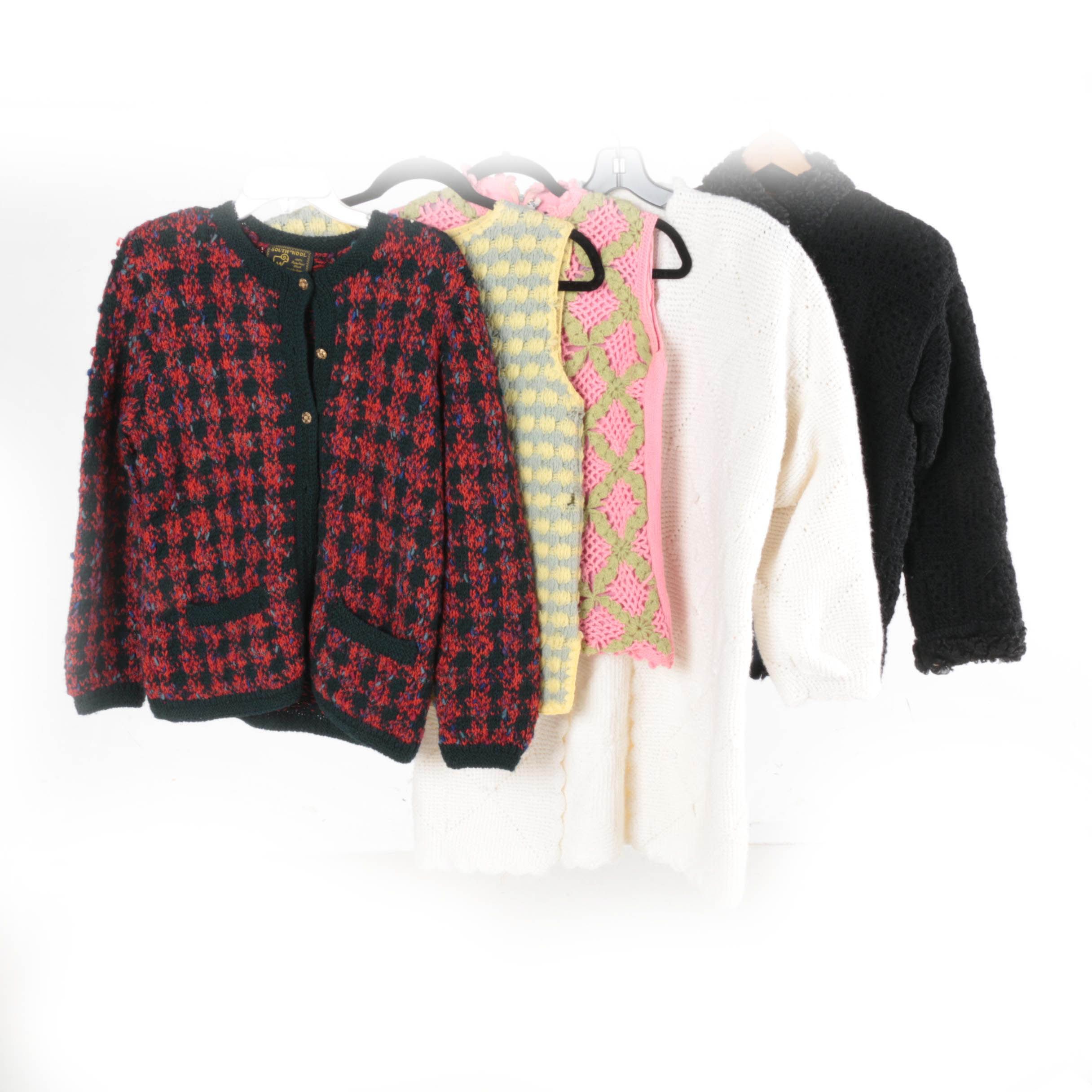 Vintage Sweaters Including Persian Lamb Trim